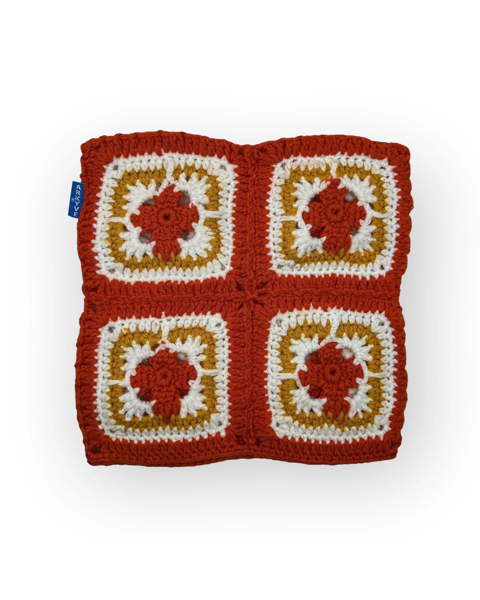 Fiery Cross Crochet Cat Hat - Image 3
