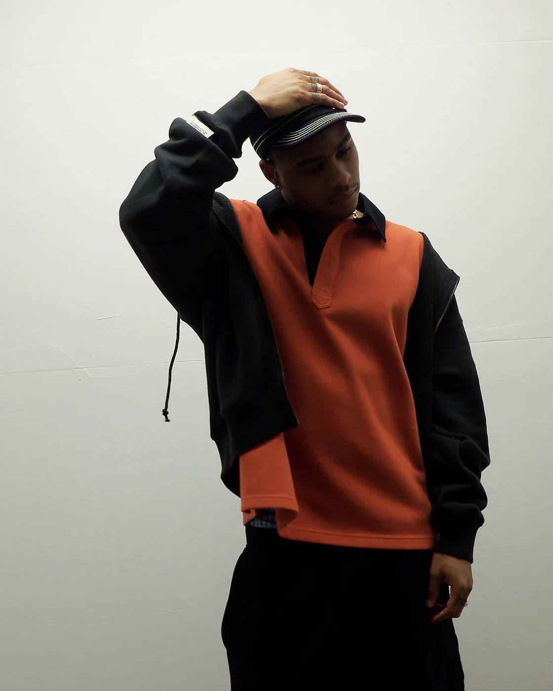 filthy® contrasted polo (orange) - Image 2
