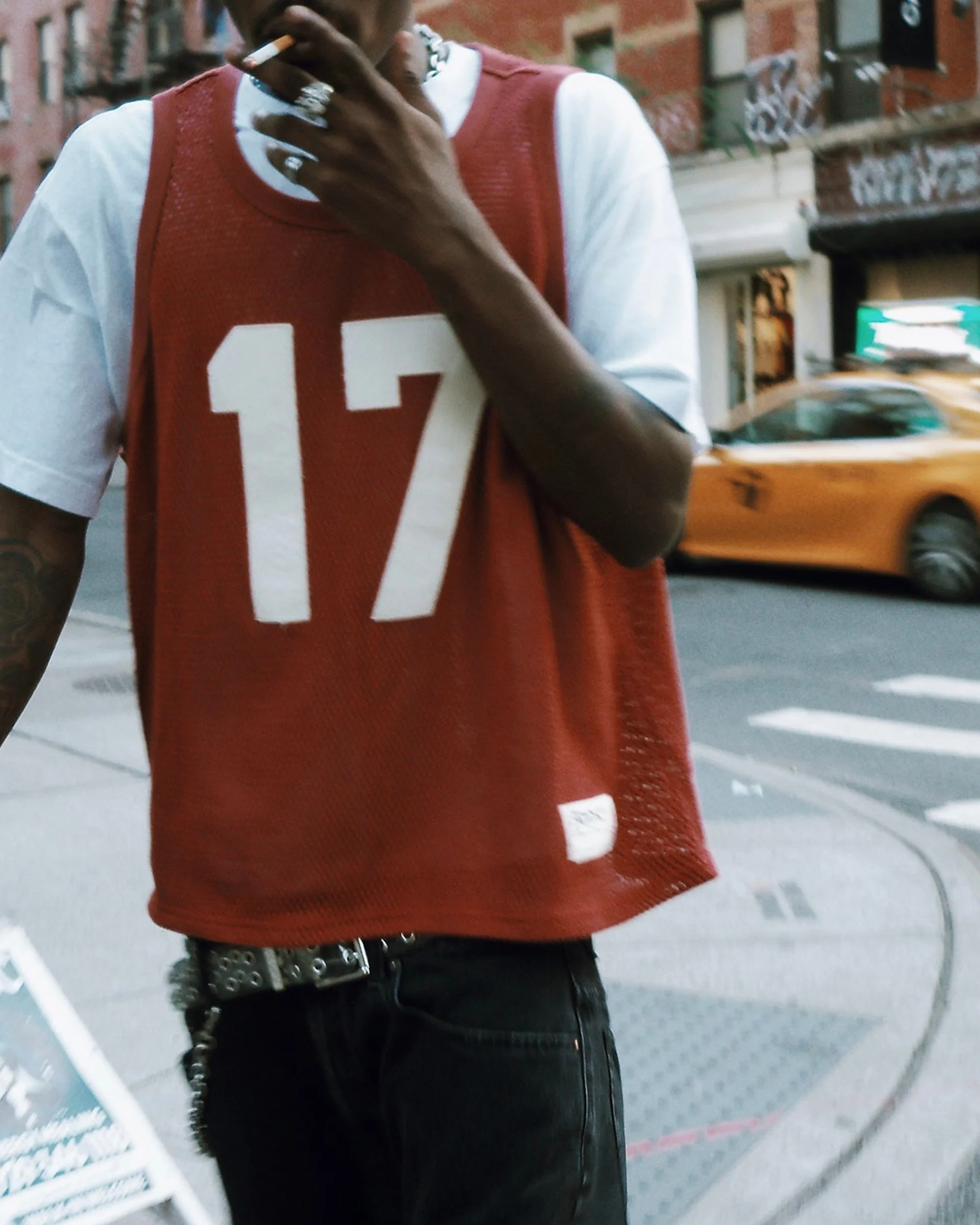 filthy® fishnet swingman jersey (red) - Image 2