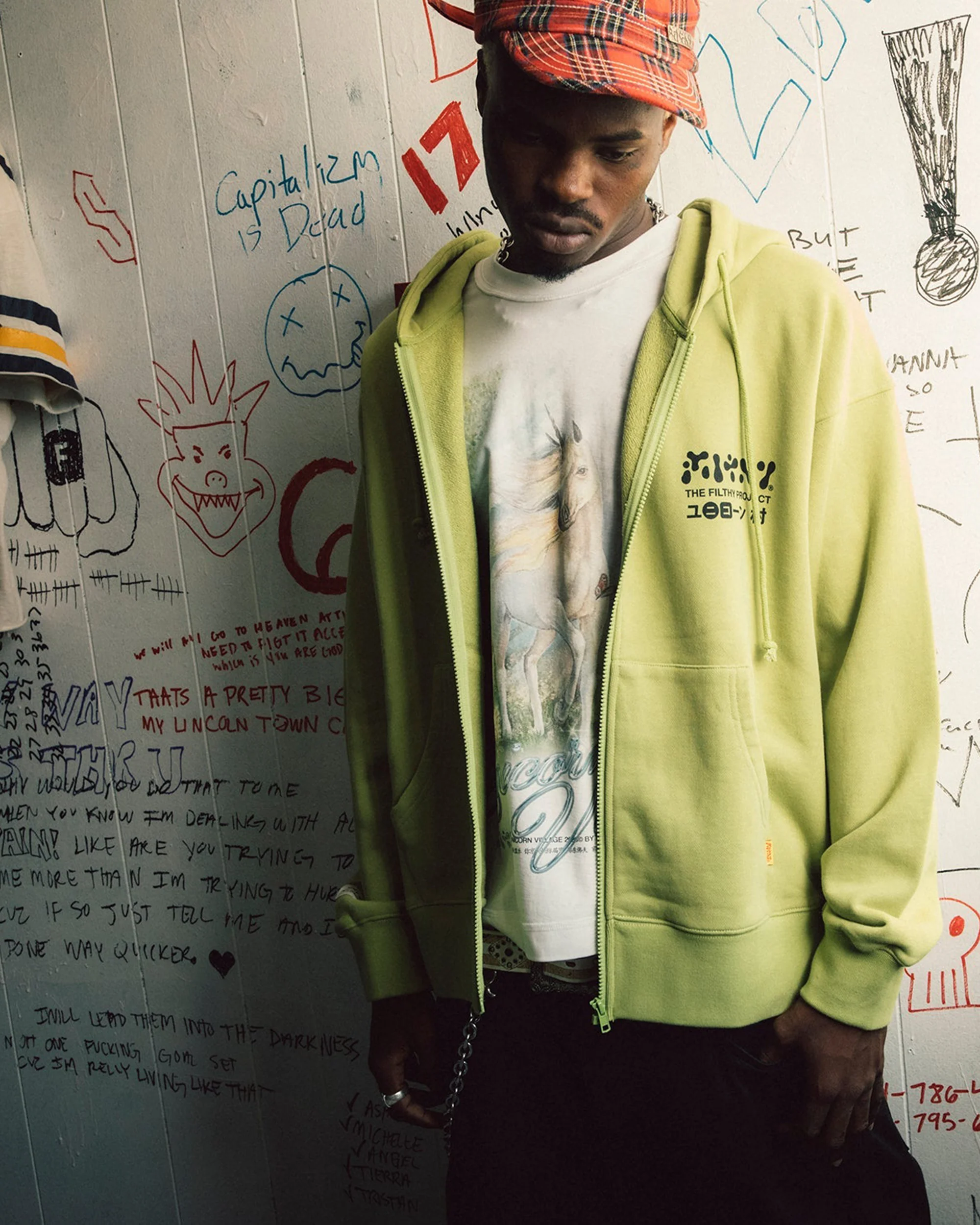 filthy® x Unicorn Village Zip-Up (Lime) - Image 7