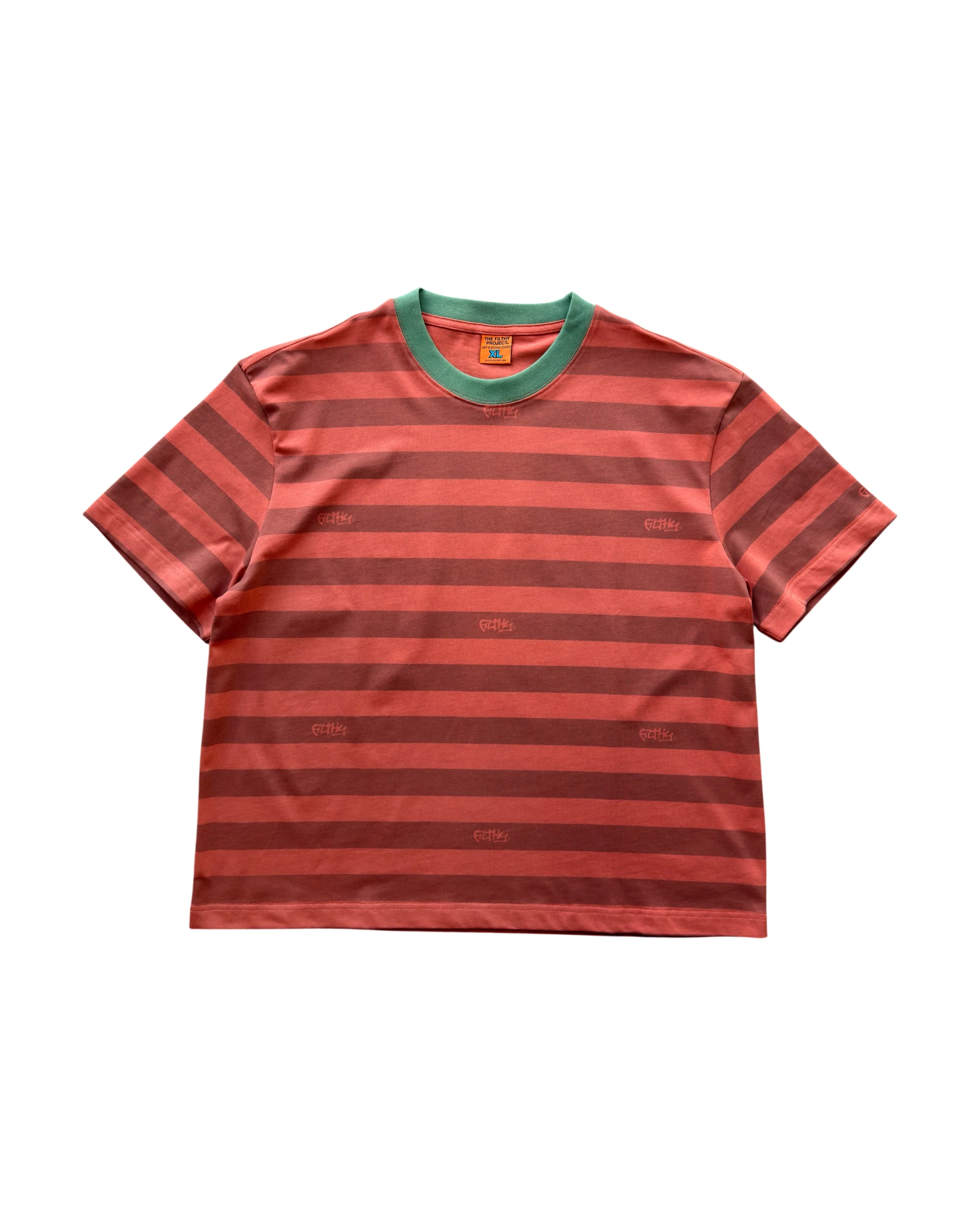 Filthy® Faded Stripe Tee - Orange