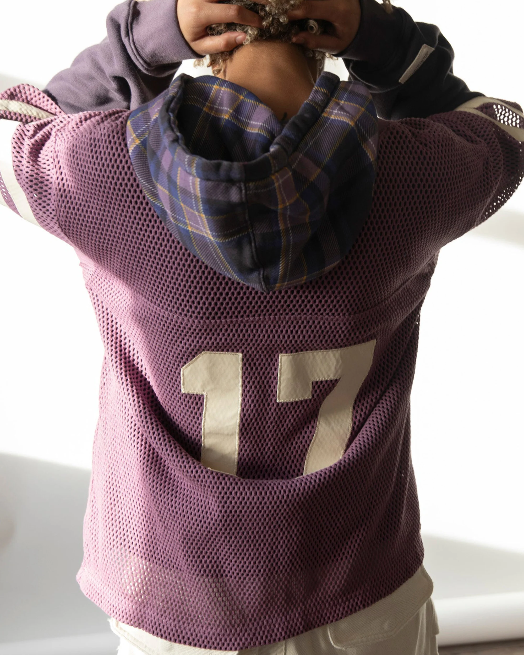 filthy fishnet football jersey (purple) - Image 2