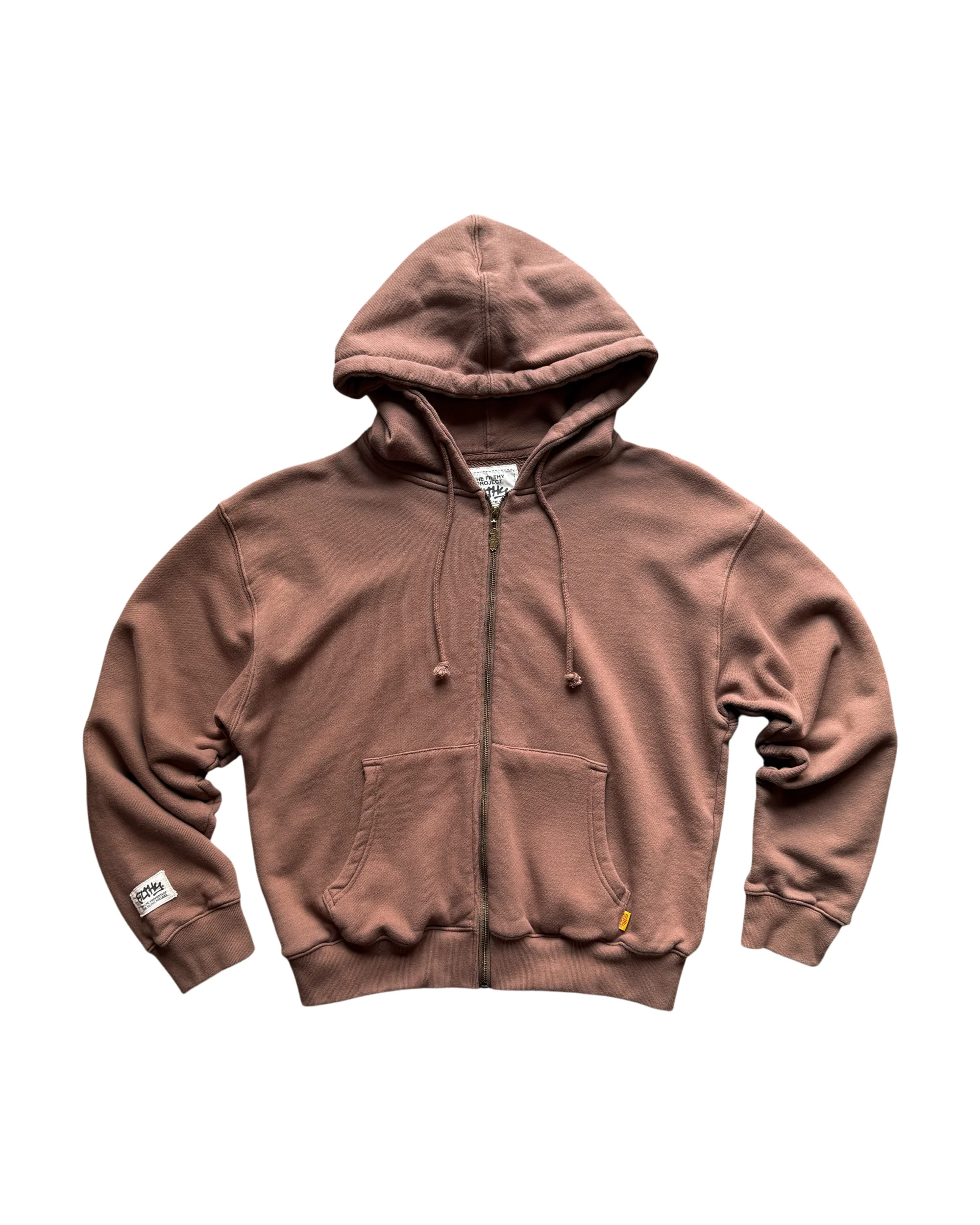 Filthy® Lightweight Zip-Up Hoodie - Army Brown