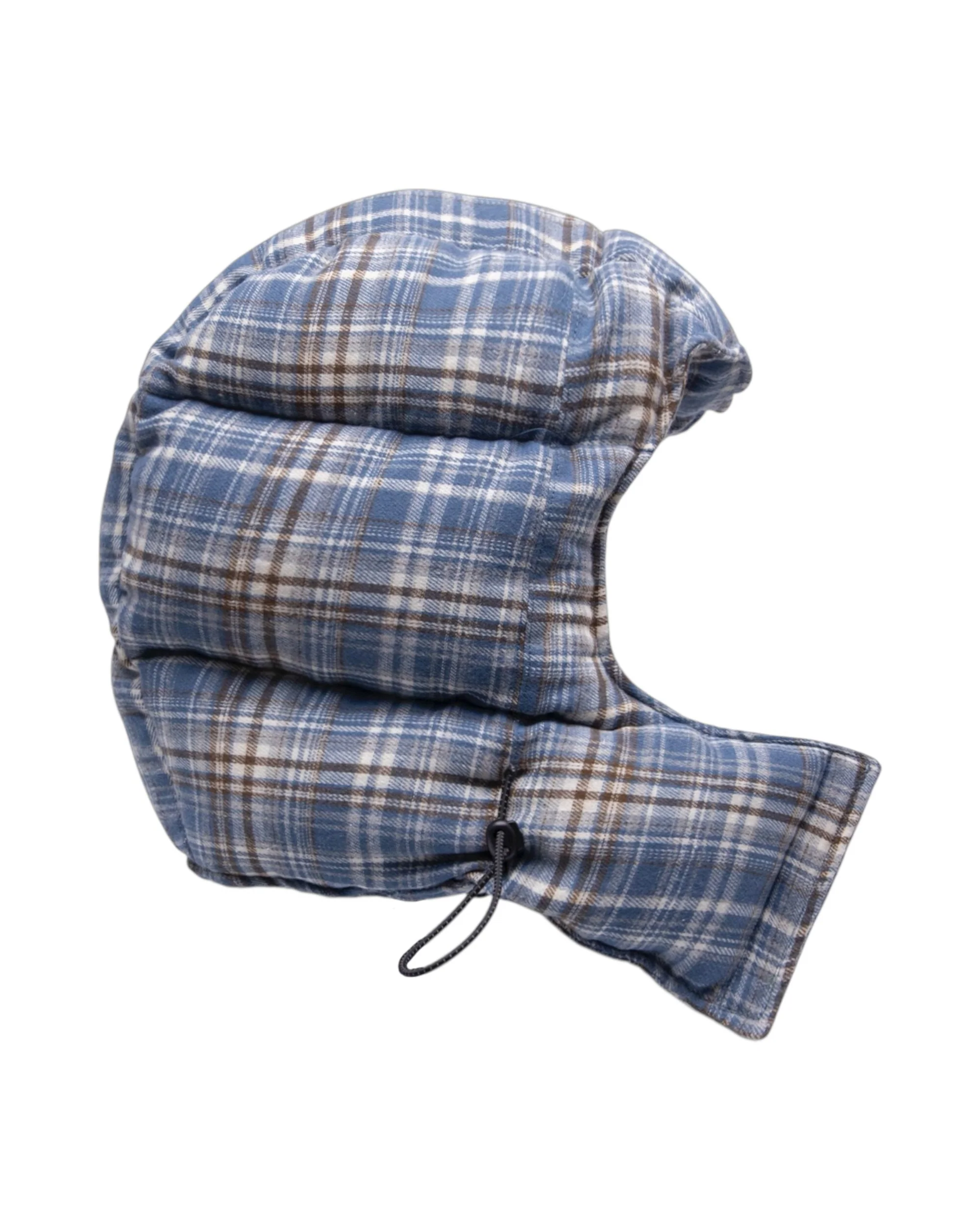 filthy plaid puffer hood (blue) - Image 2