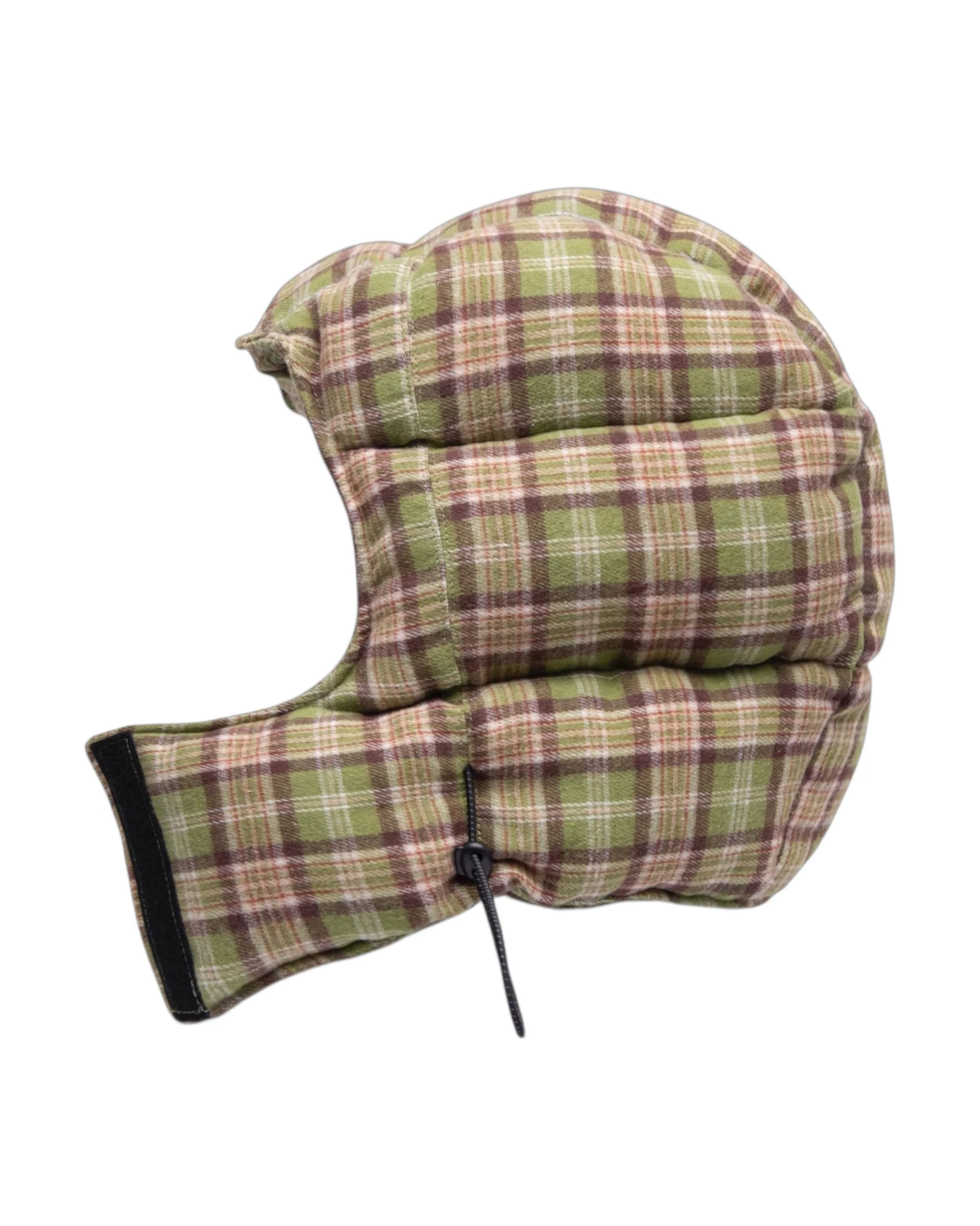 filthy plaid puffer hood (green) - Image 3
