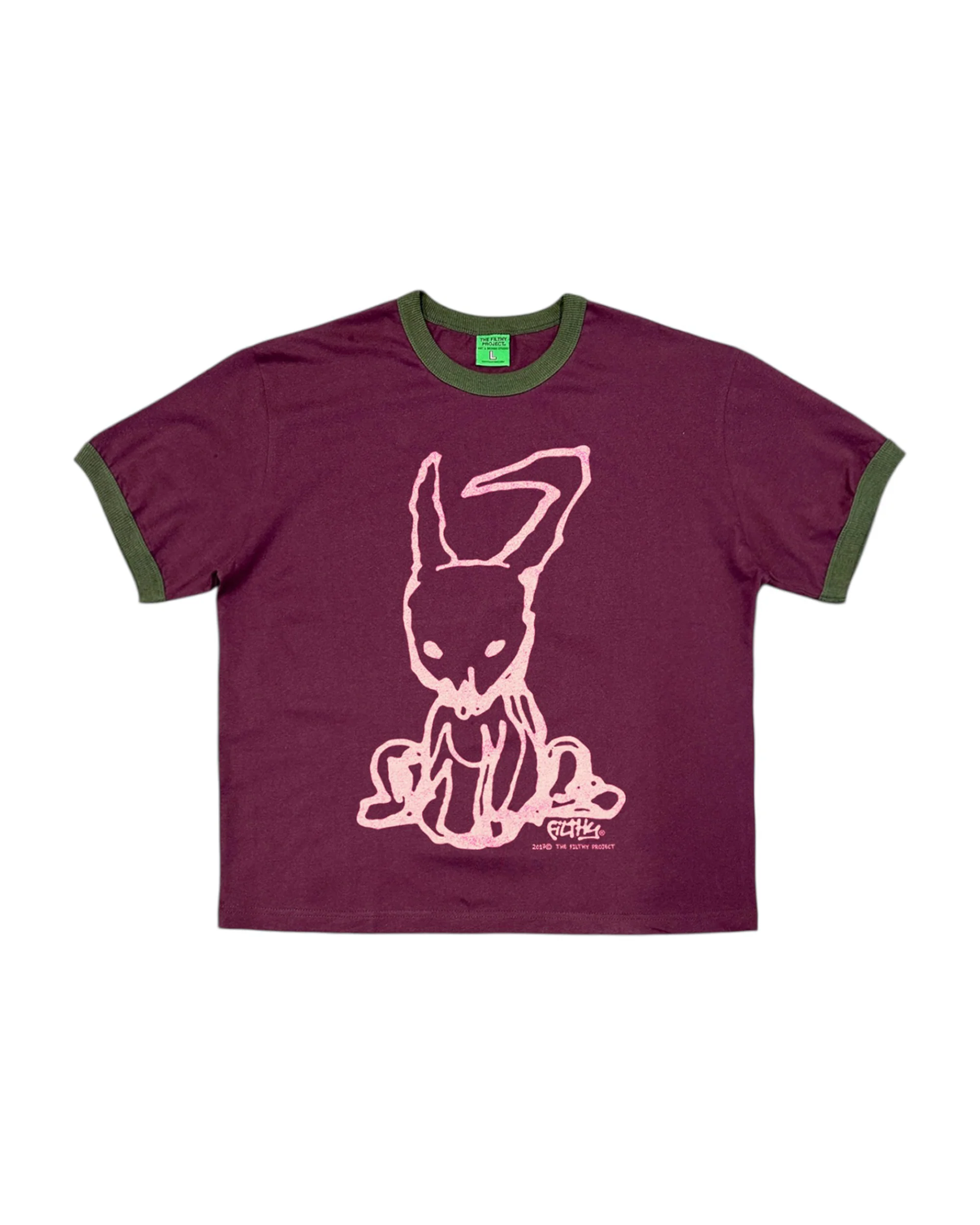 filthy rabbit ringer (maroon)