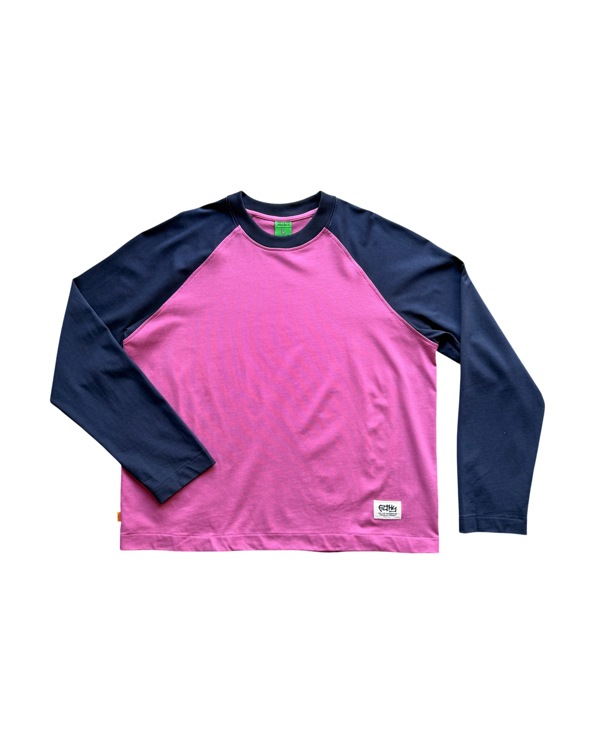 Filthy® Raglan Long Sleeve - Pink/Navy