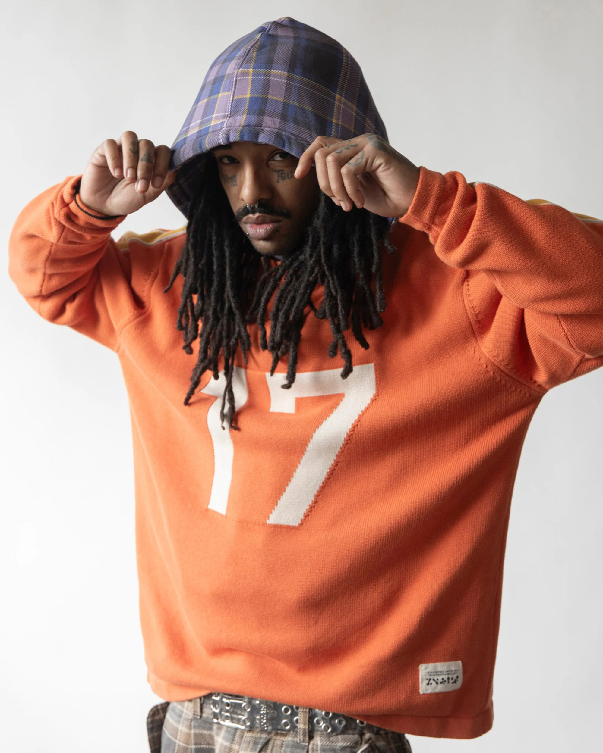 filthy stripe knit sweater (orange) - Image 3