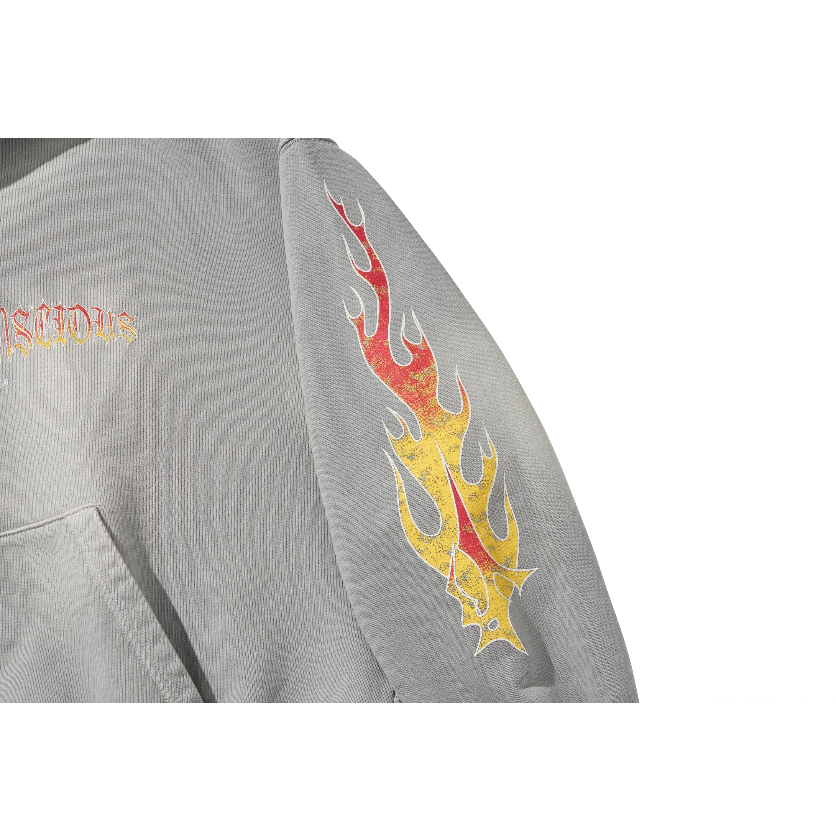 FLAME BEADS HOODIE / GRAY - Image 24
