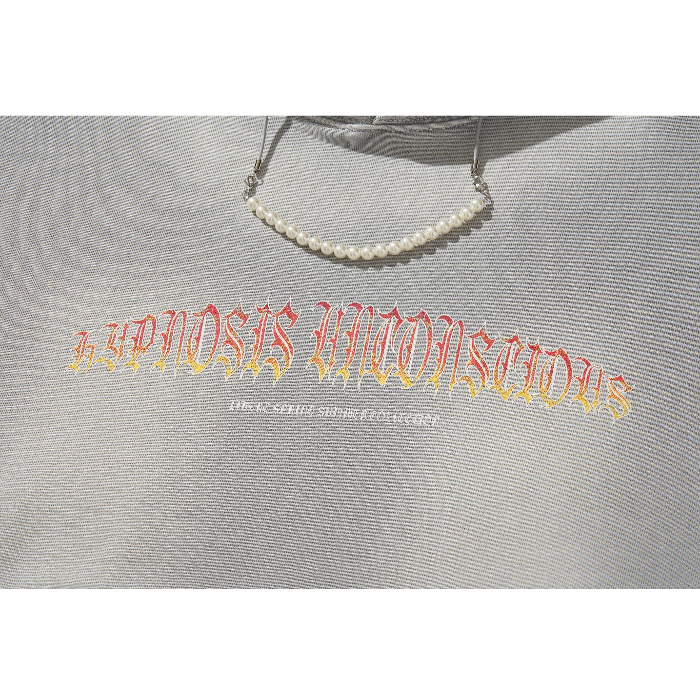 FLAME BEADS HOODIE / GRAY - Image 25