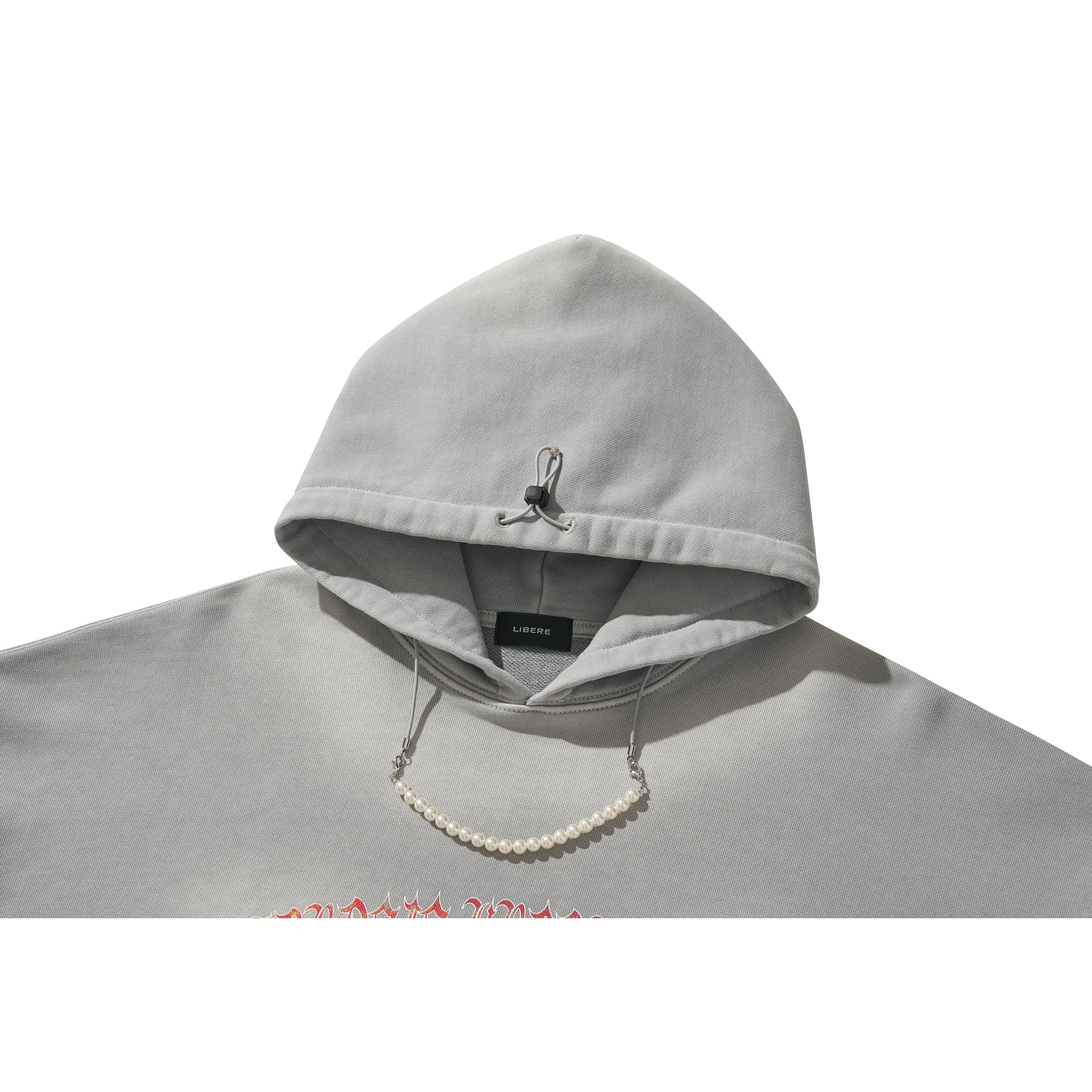 FLAME BEADS HOODIE / GRAY - Image 44