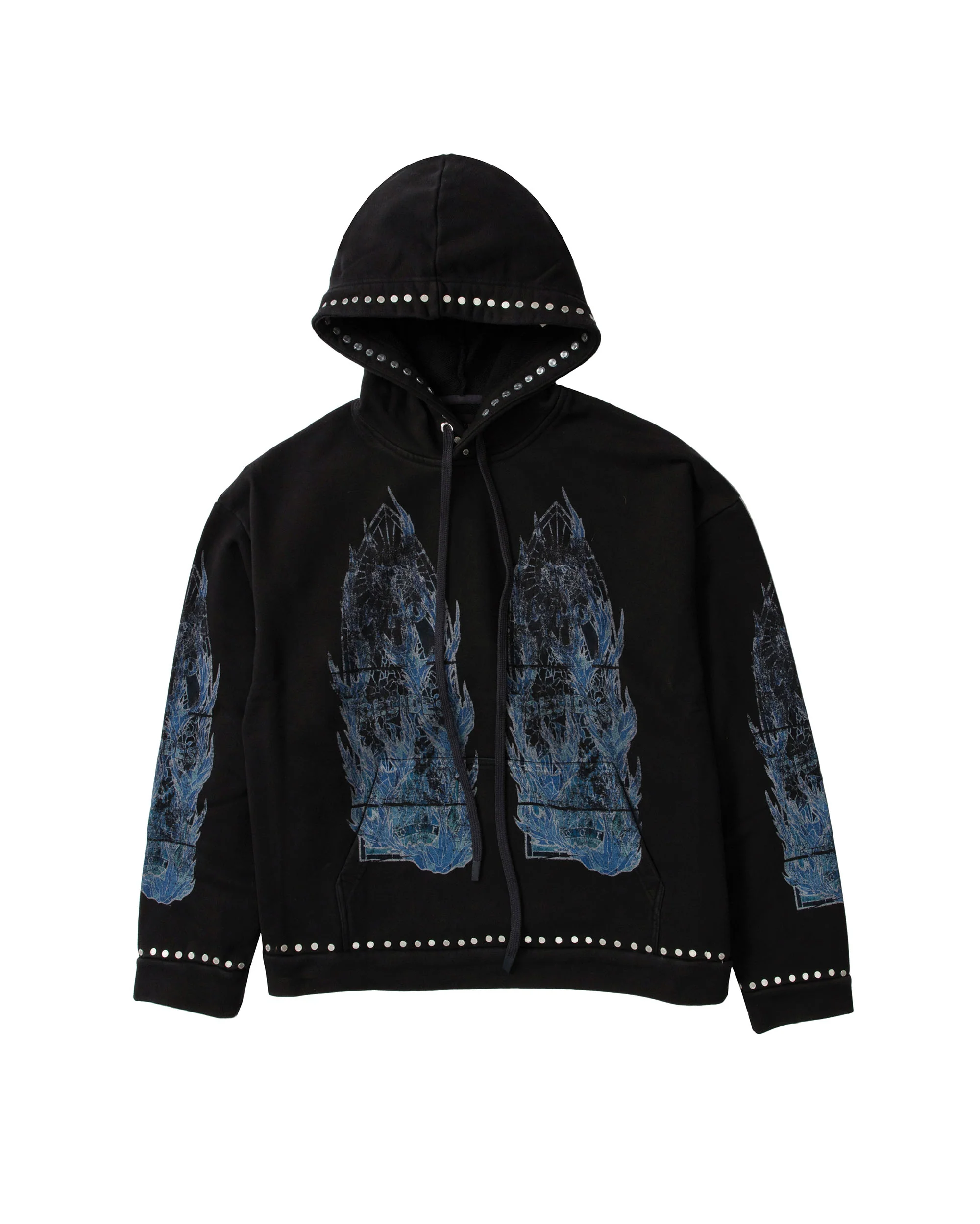 FLAME GLASS HOODED PULLOVER