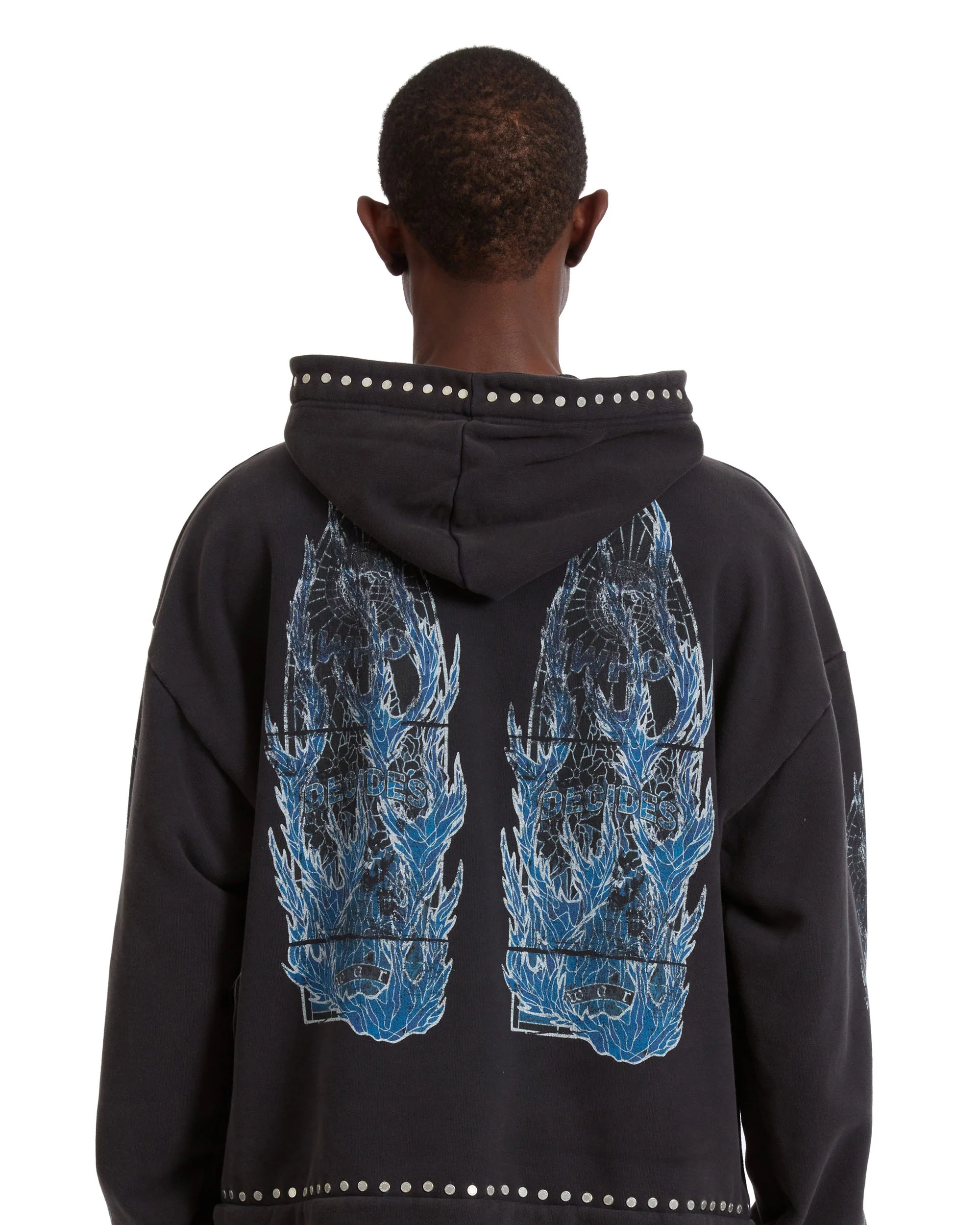 FLAME GLASS HOODED PULLOVER - Image 3