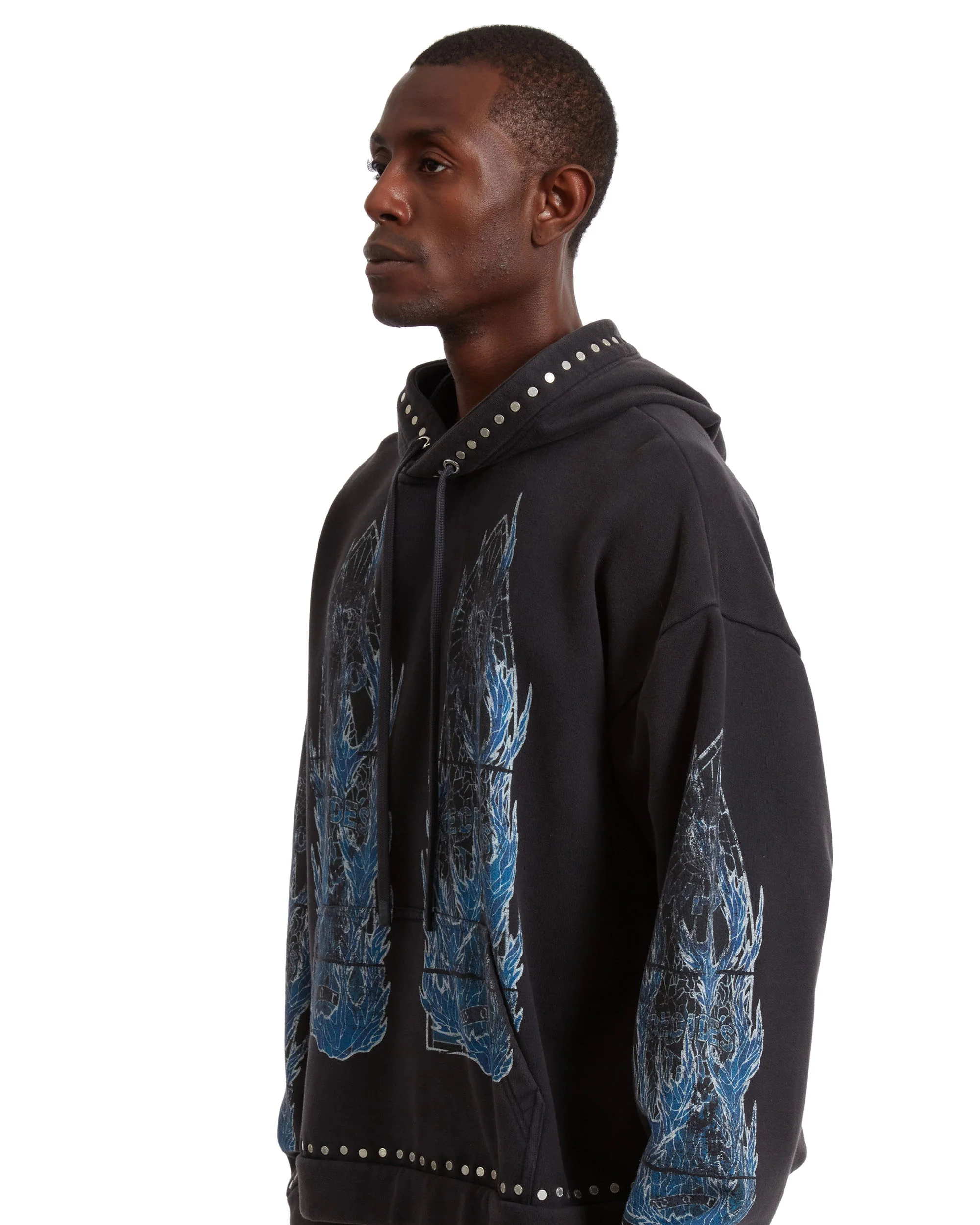 FLAME GLASS HOODED PULLOVER - Image 4