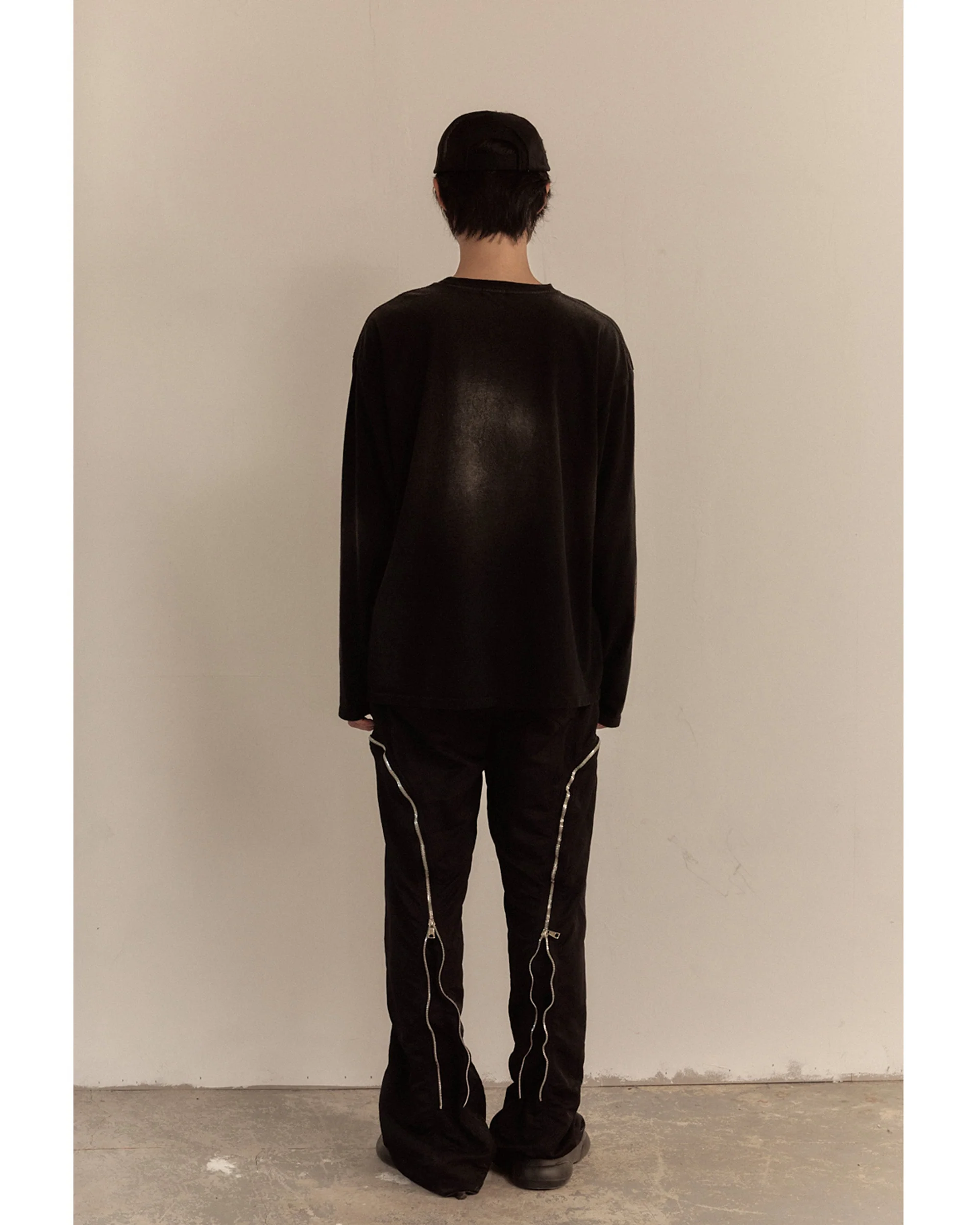 FLAME LONG SLEEVE TEE / BLACK - Image 7