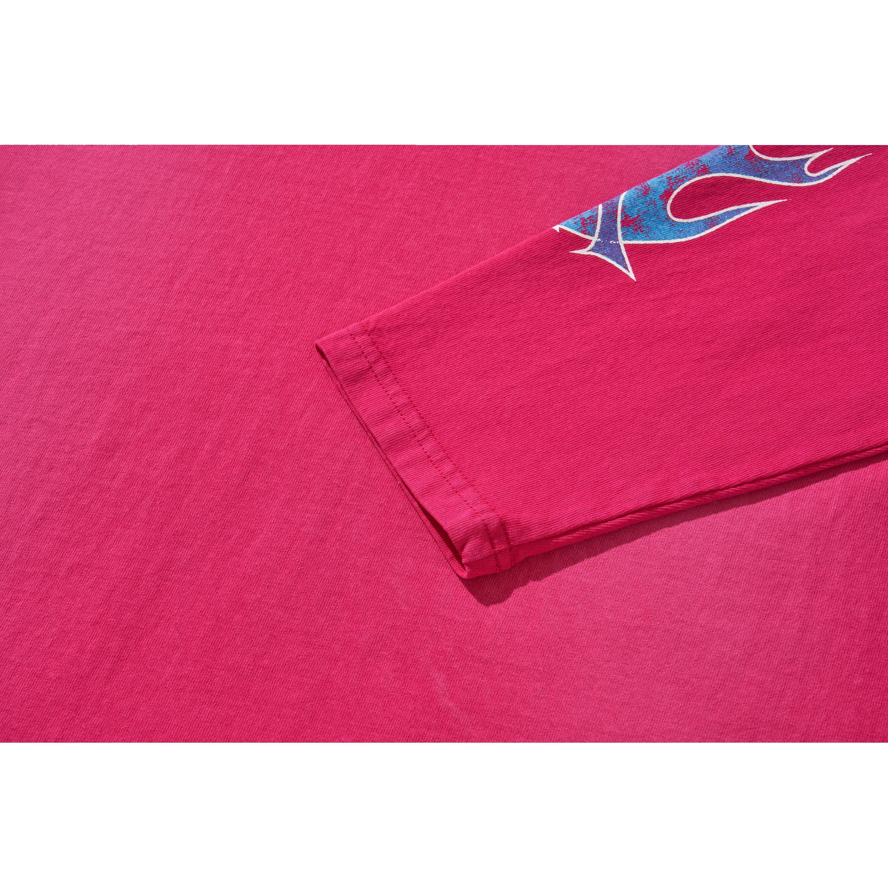 FLAME LONG SLEEVE TEE / PINK - Image 19