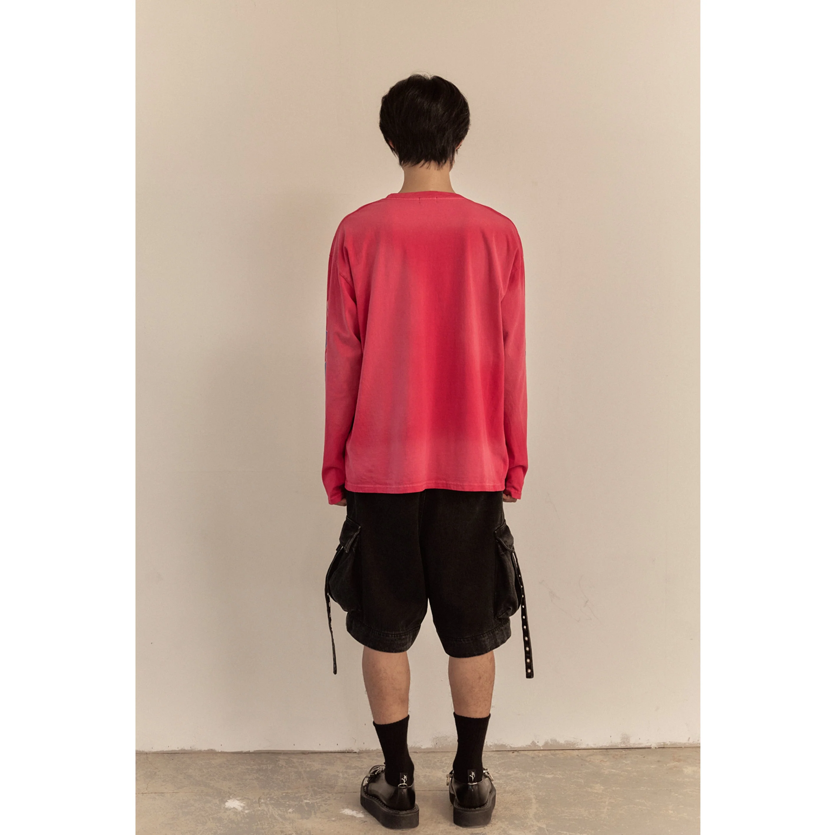 FLAME LONG SLEEVE TEE / PINK - Image 40