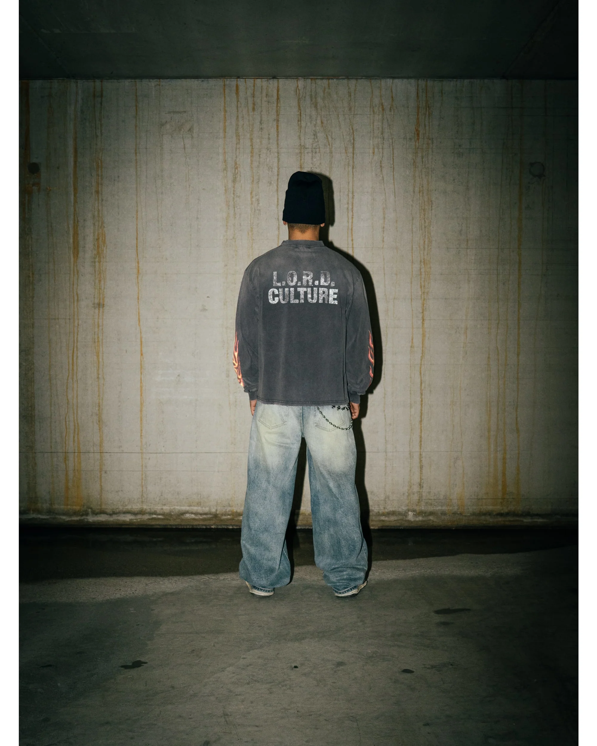 FLAME LONG SLEEVE - VINTAGE GRAY - Image 2