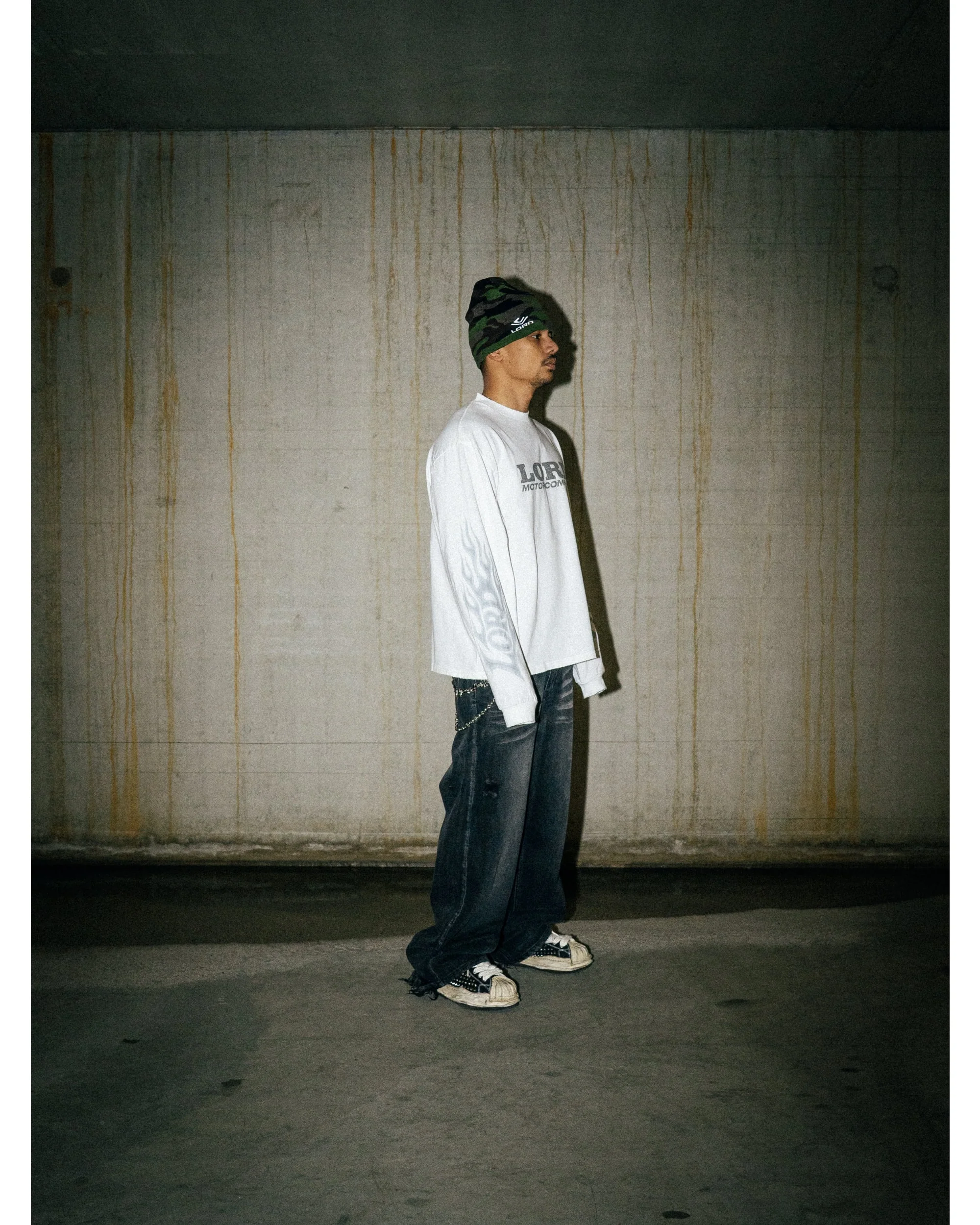 FLAME LONG SLEEVE - WHITE - Image 4
