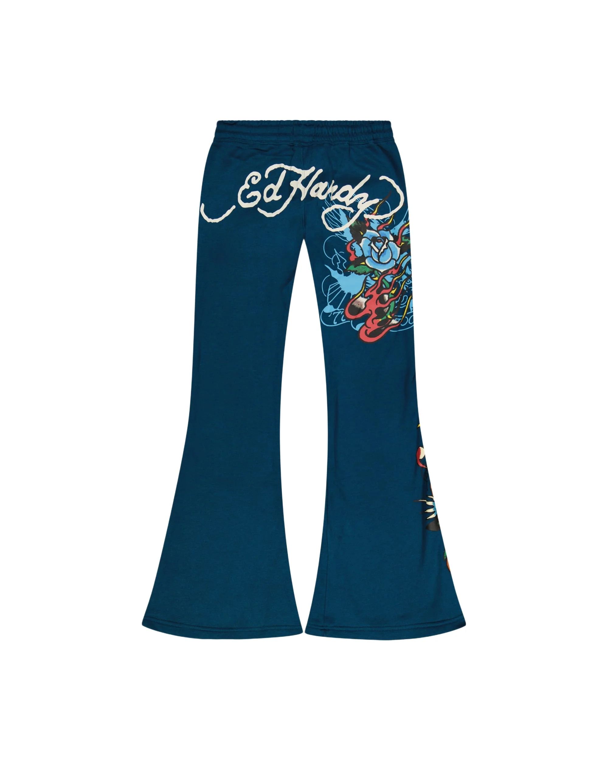 Flame Rose Boot Cut Sweatpants - Image 2