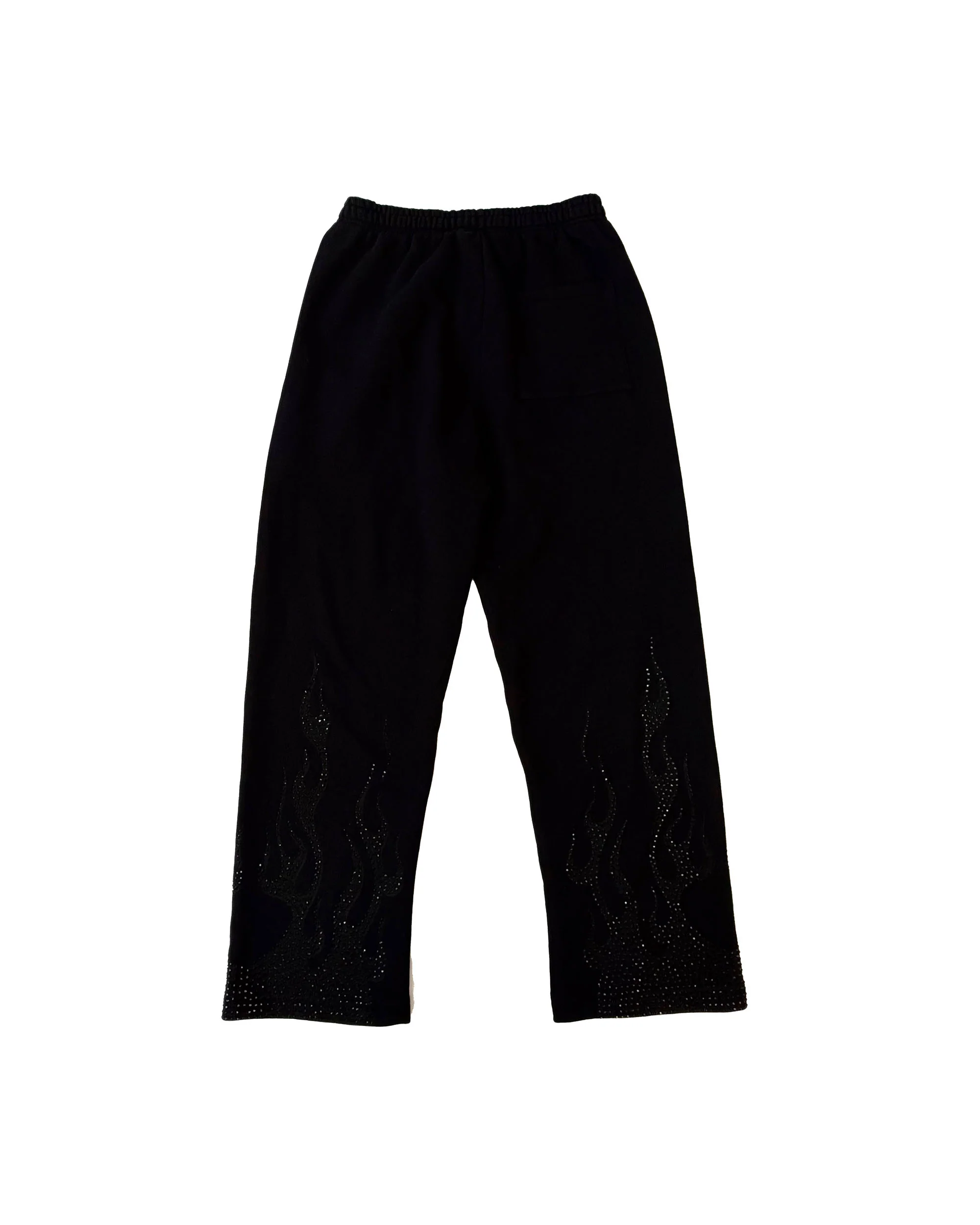 Flames Rhinestone Sweatpants - Image 2