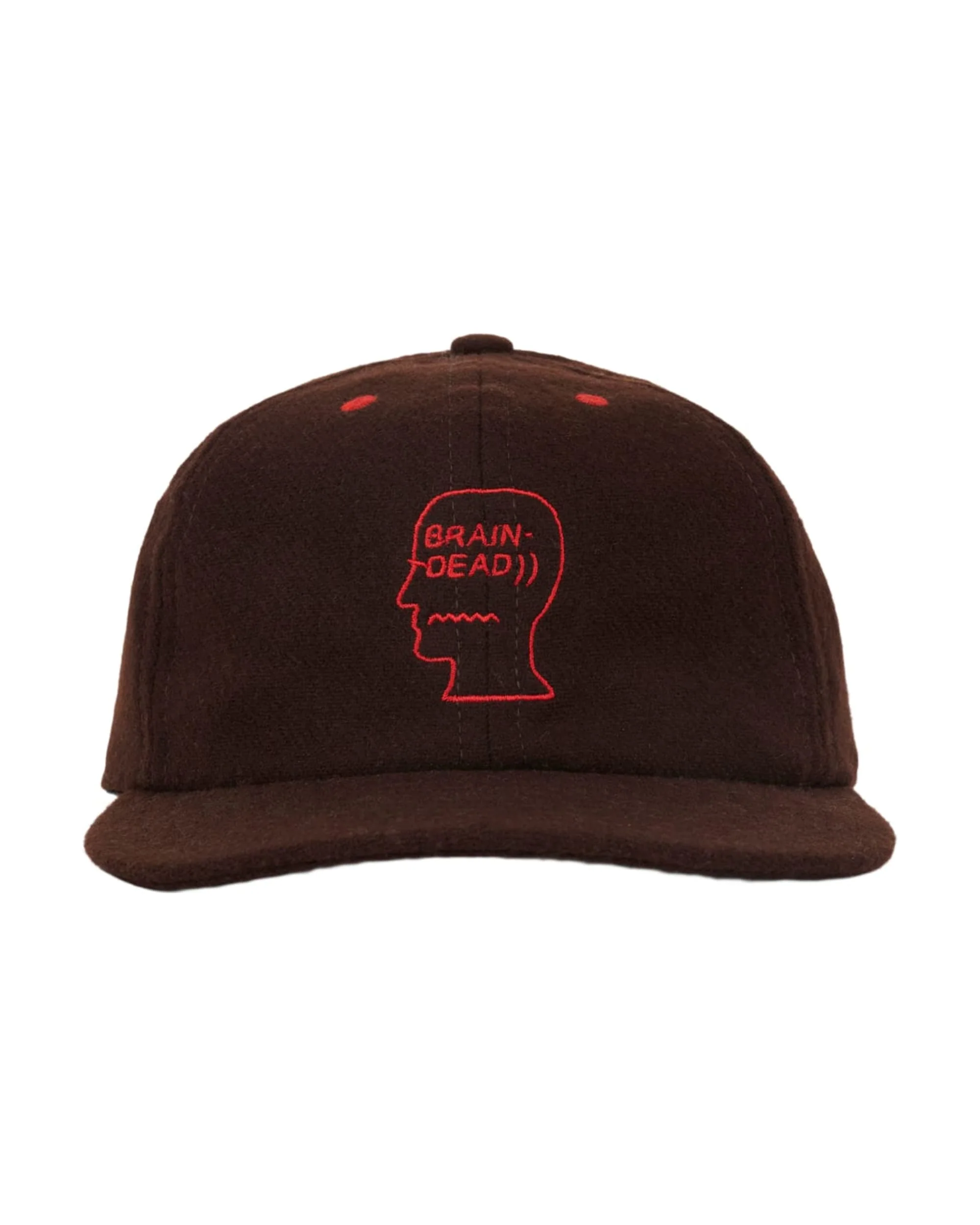 Flannel Classic Logohead 6 Panel Hat - Brown