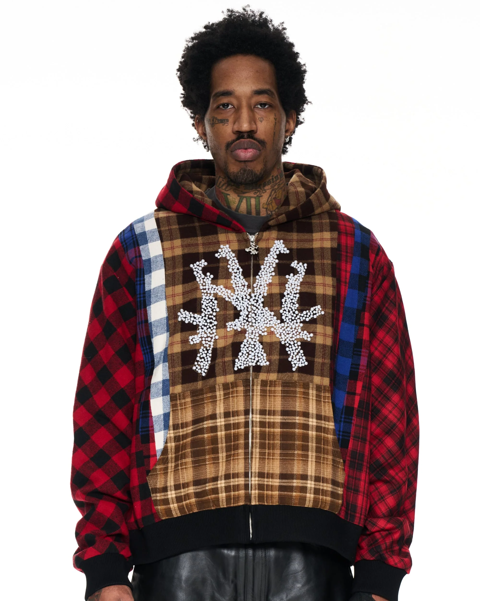 Flannel NY Pearl Hoodie - Image 2