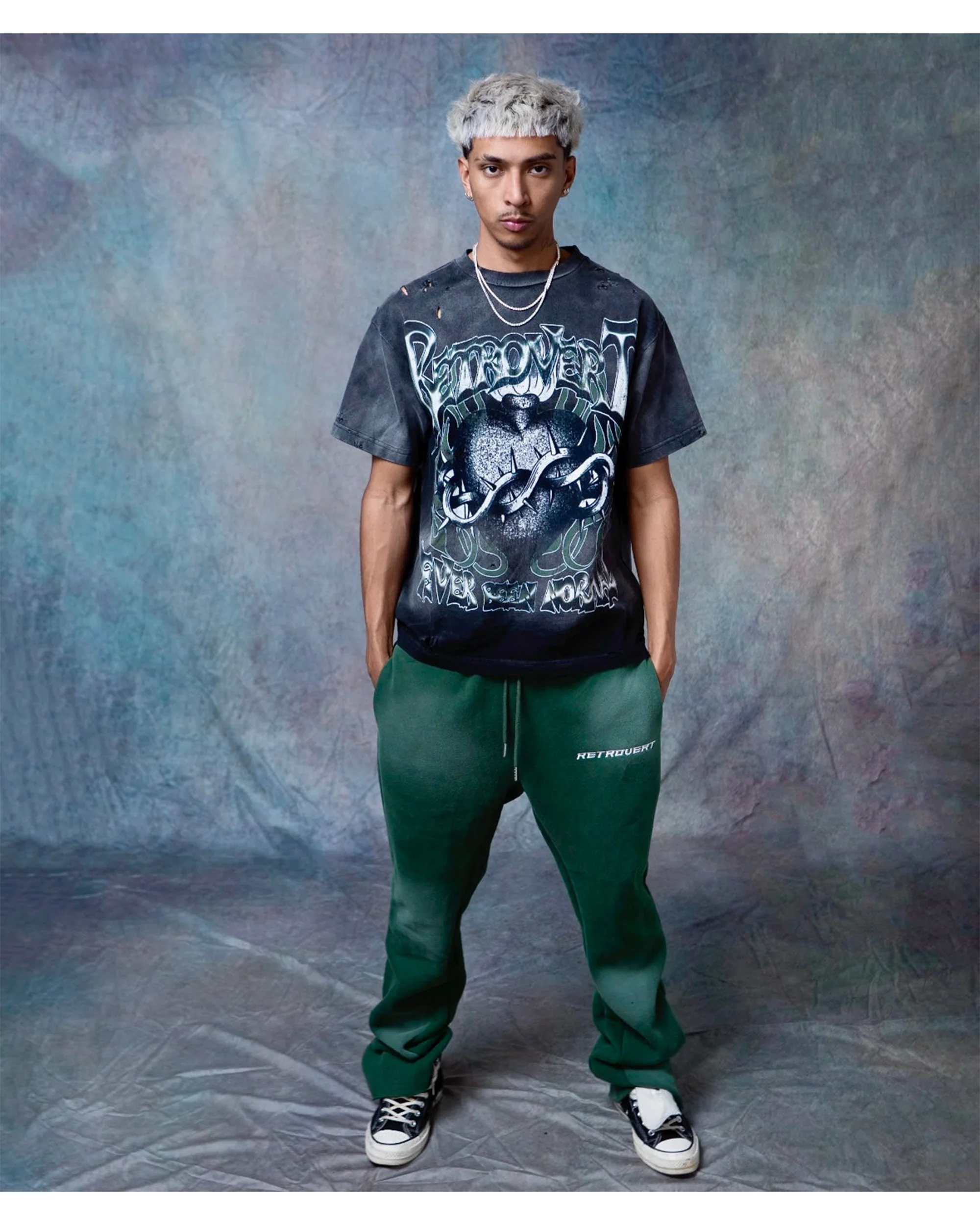 Flare Green Sweatpants - Image 2