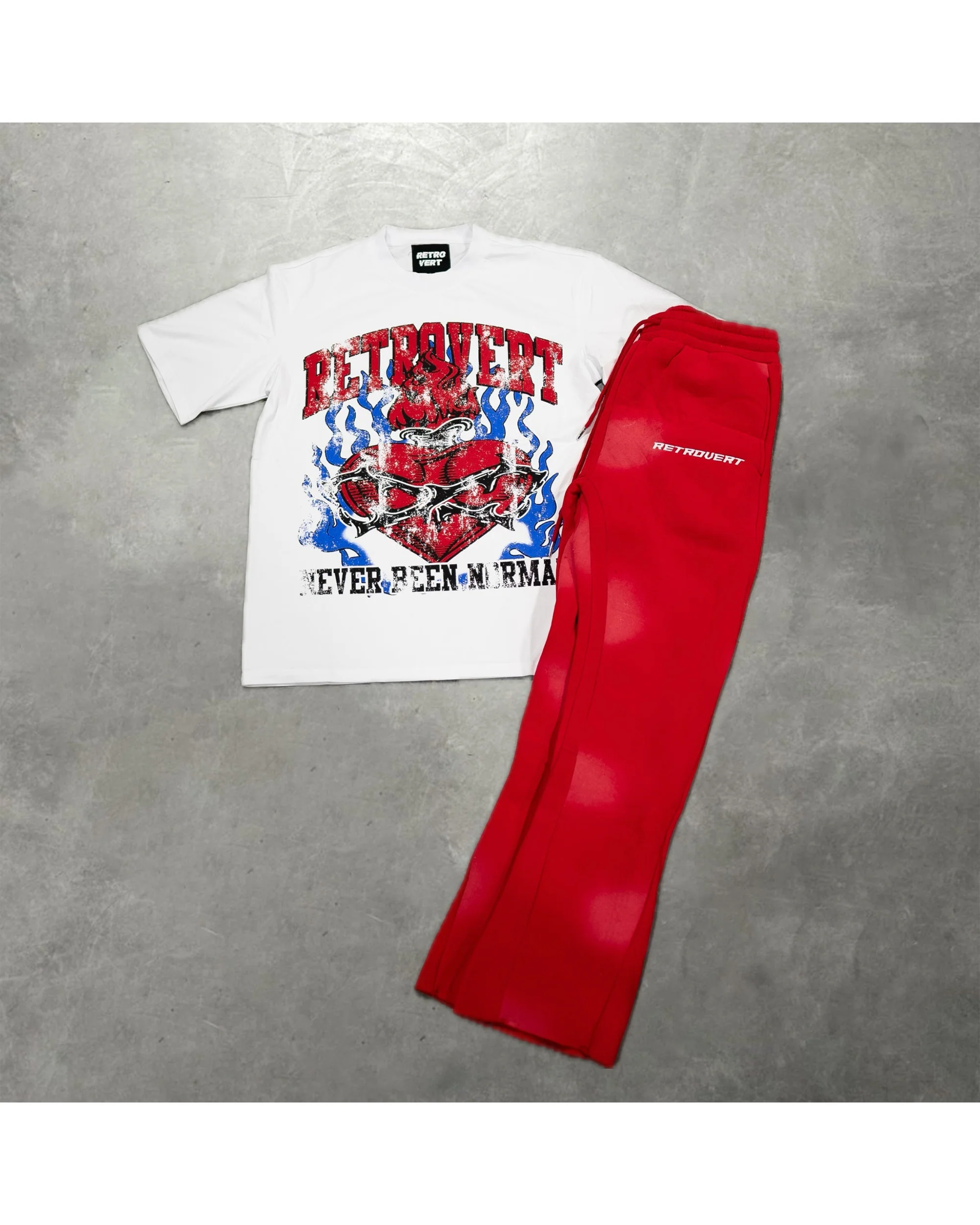Flare Red Sweatpants - Image 5