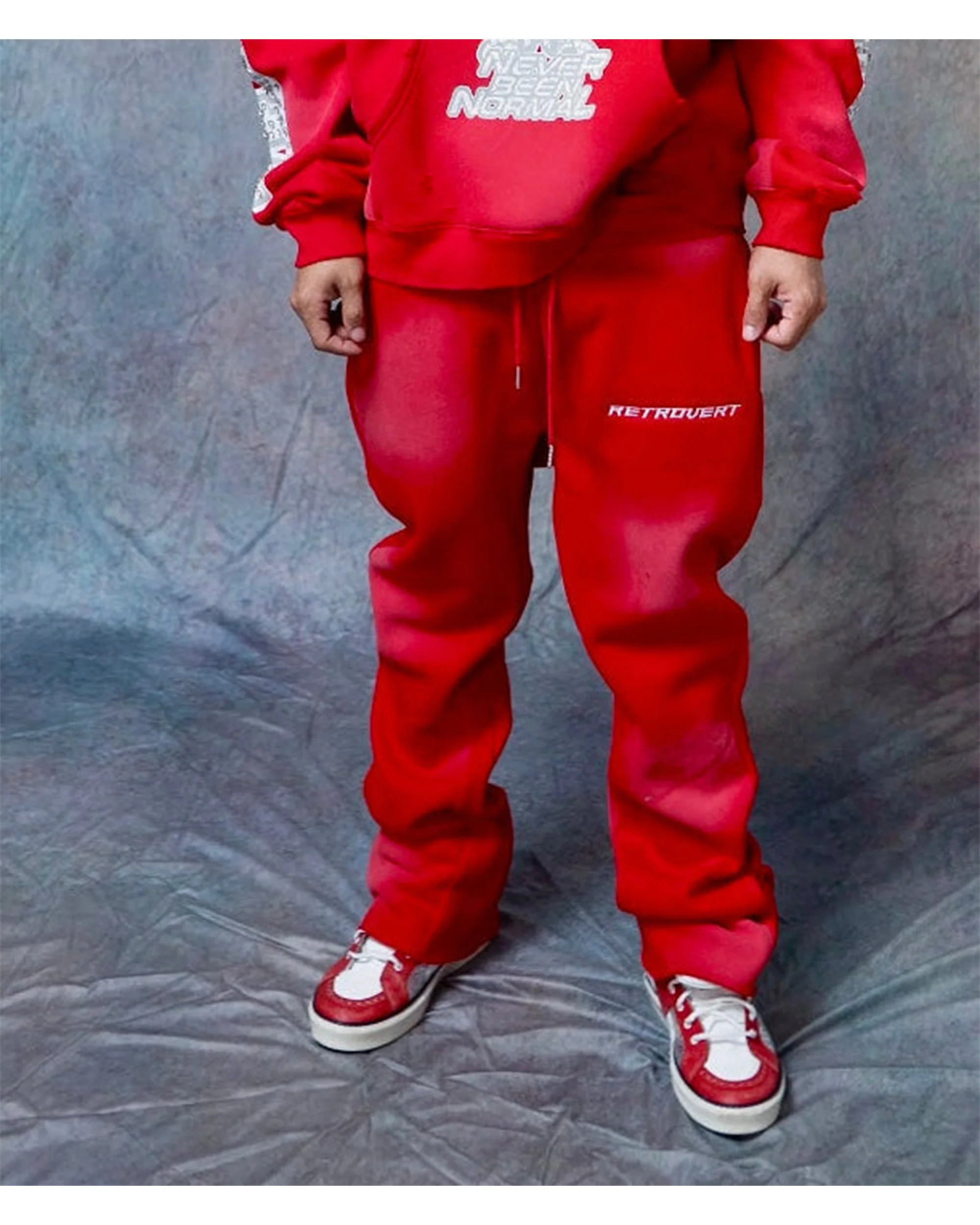 Flare Red Sweatpants - Image 6