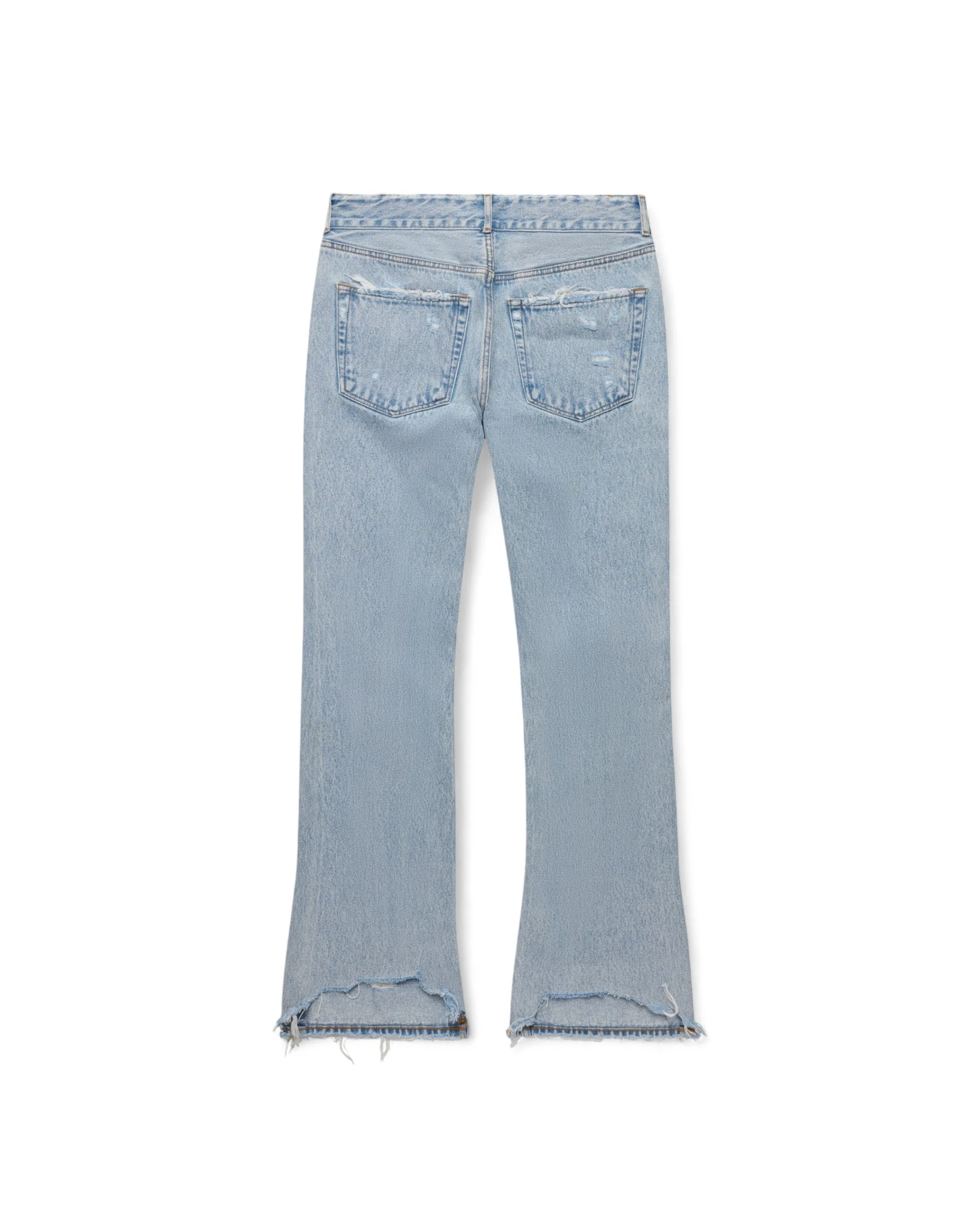 FLARED CHECKERED BAGGY JEANS