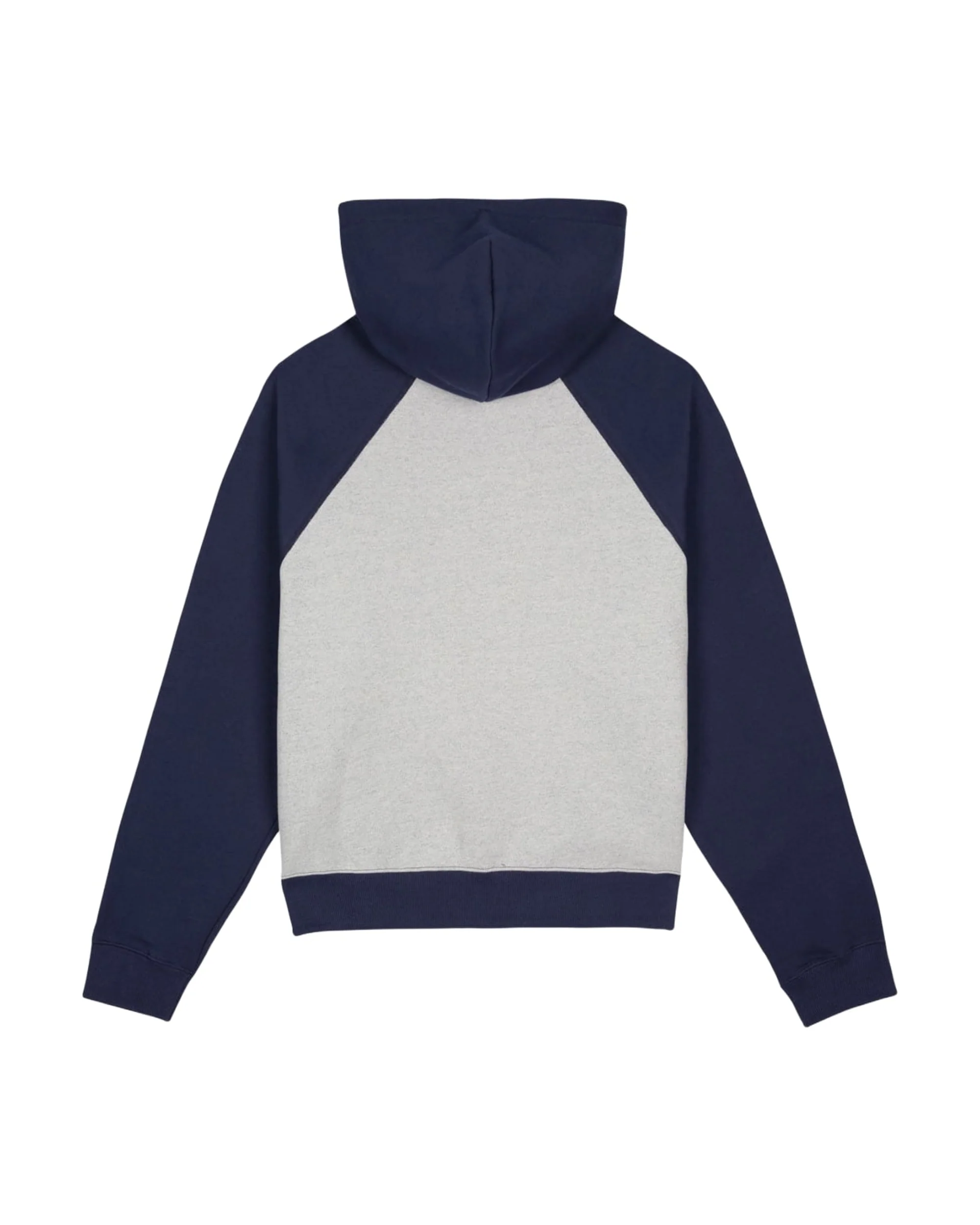Fleece Logo Head Raglan Hoodie - Oatmeal/Navy - Image 3