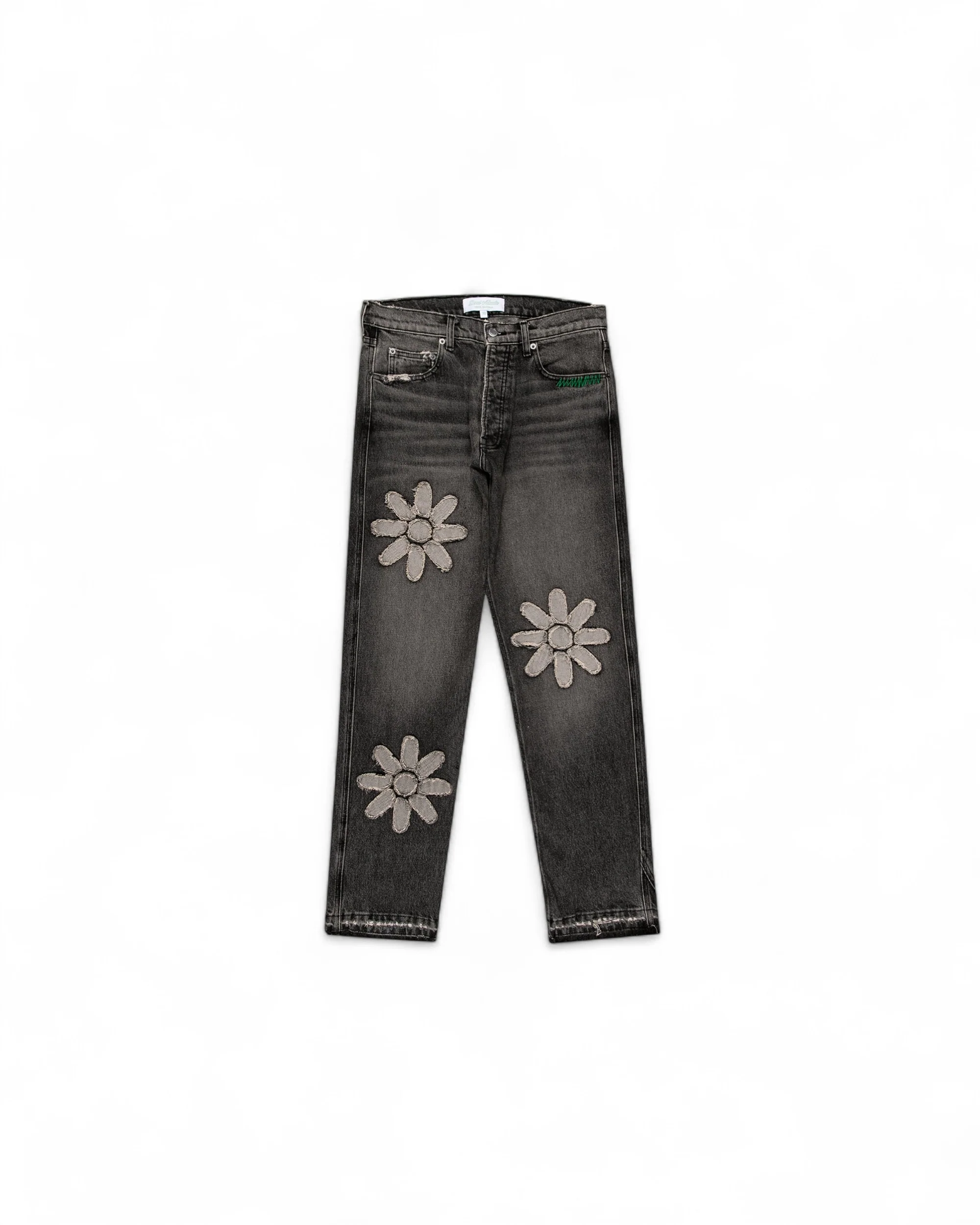 Flower Denim - Charcoal