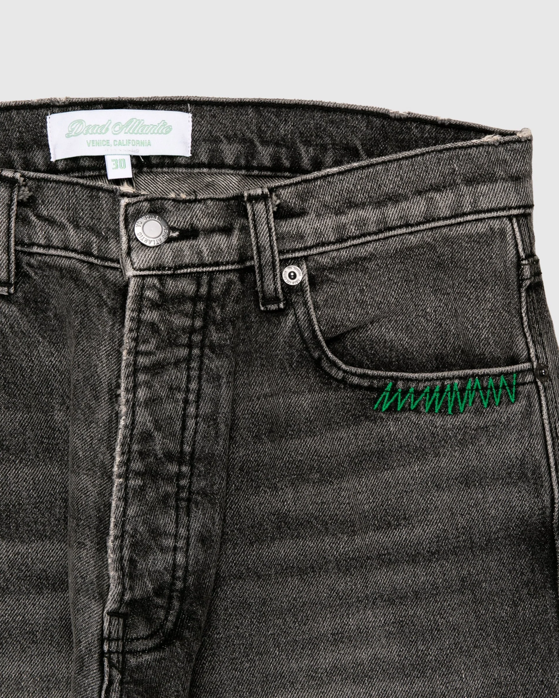 Flower Denim - Charcoal - Image 4