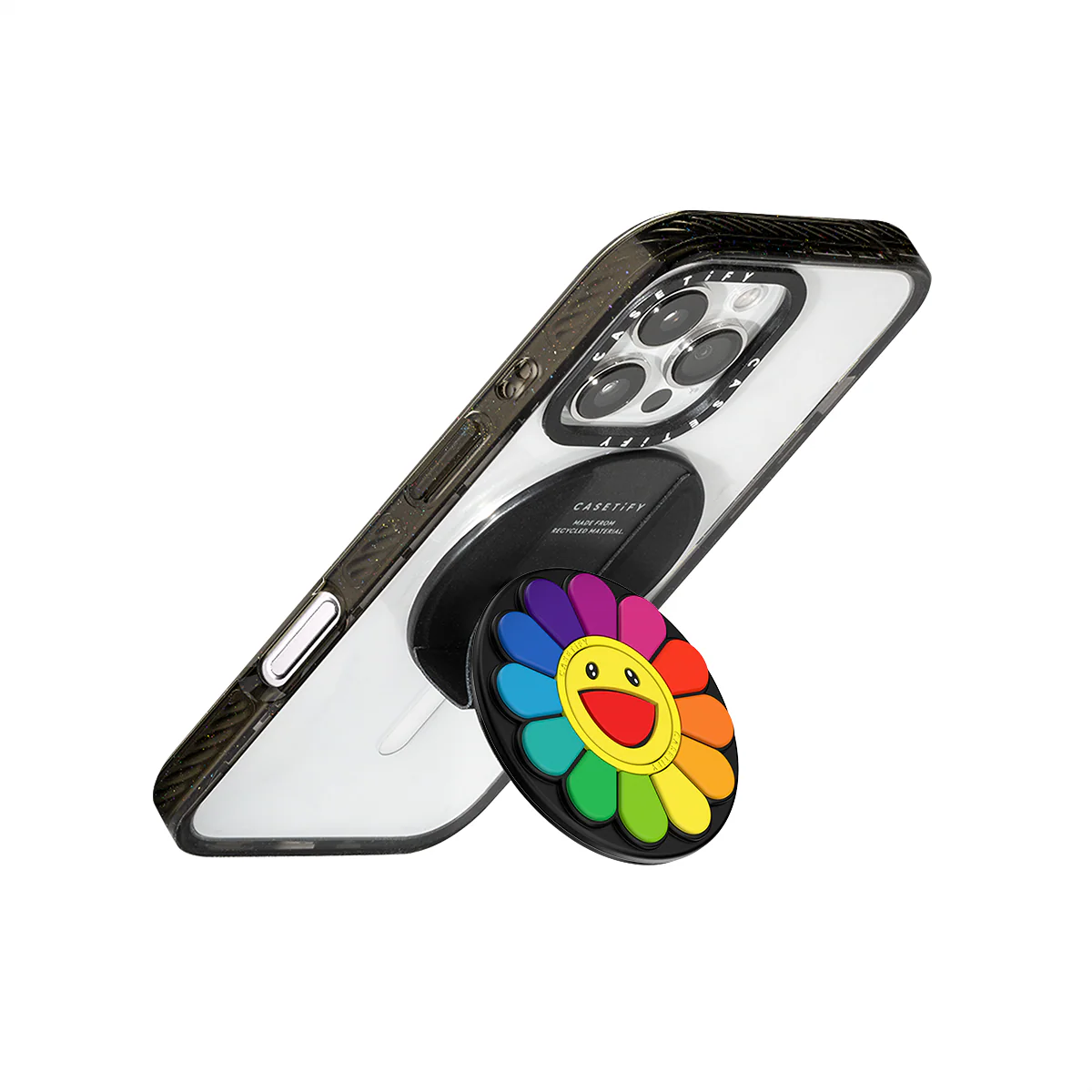 FLOWERS (BLACK) SNAPPY GRIP STAND - Image 5