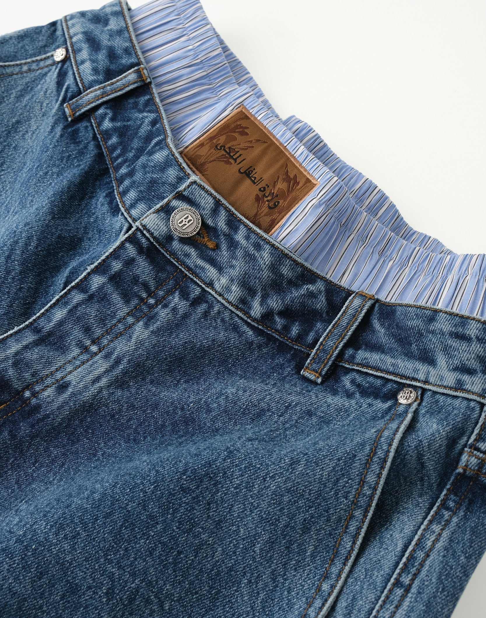 Fluid Dual Waist Baggy Denim - Image 3