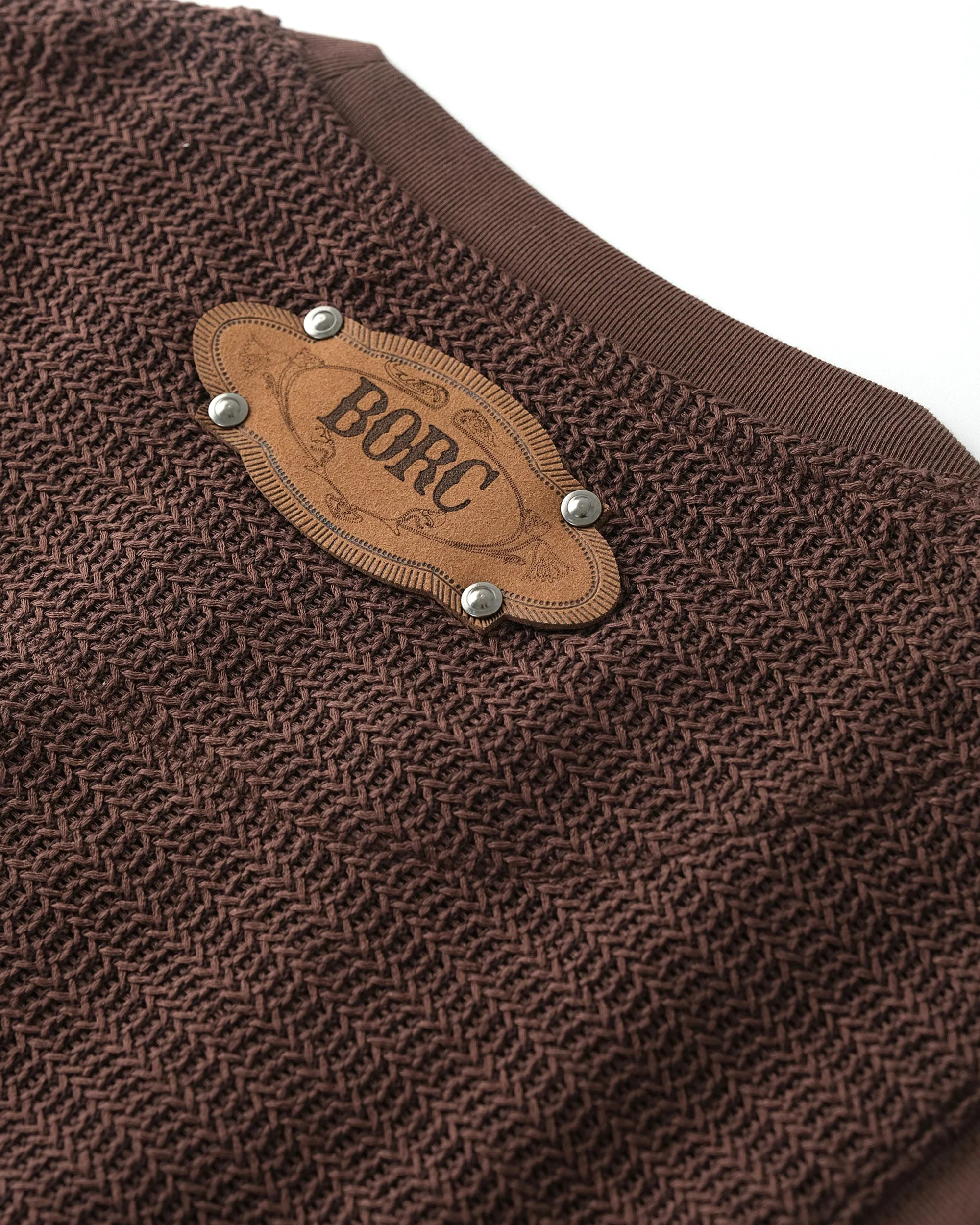 Fluid Layered Knit Tank In Brown - Image 5
