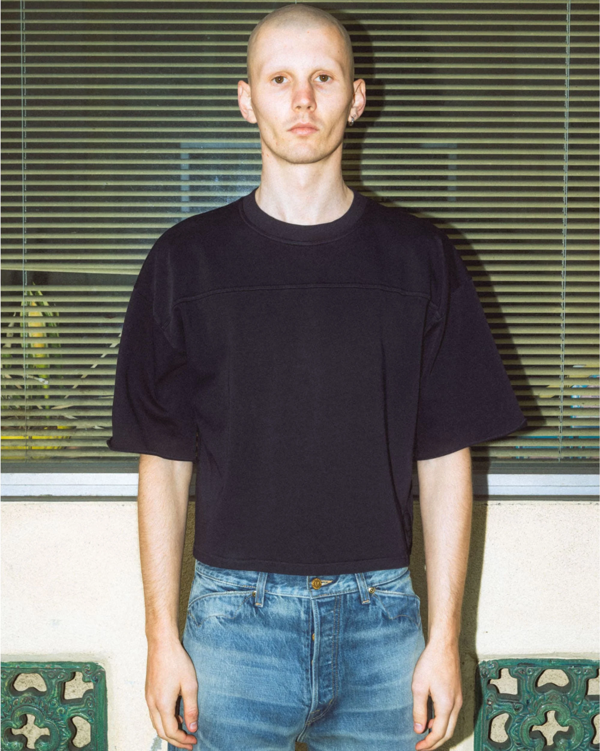 Football T-Shirt - Washed Black - Image 2
