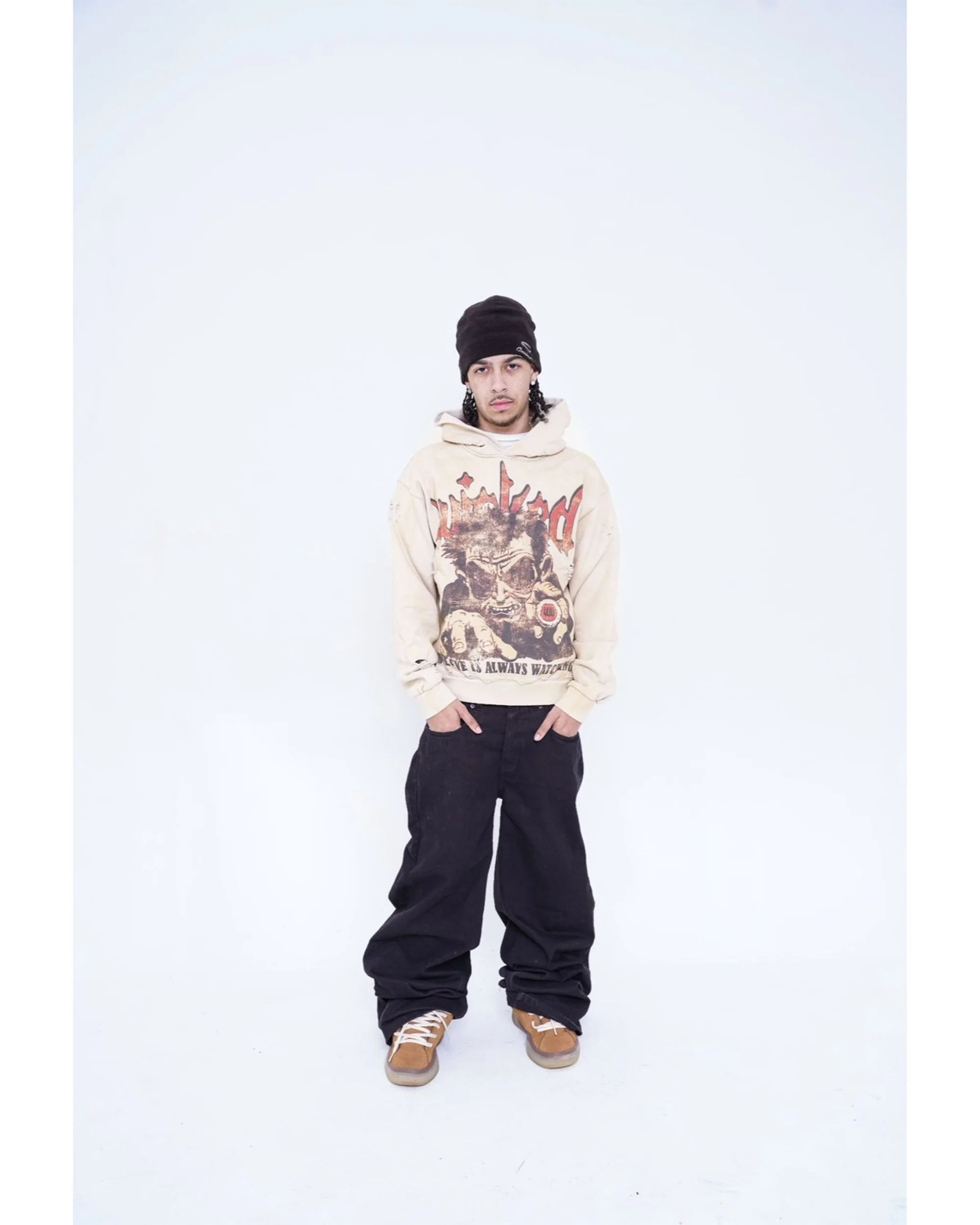 Forever Wicked Hoodie (Creme) - Image 3