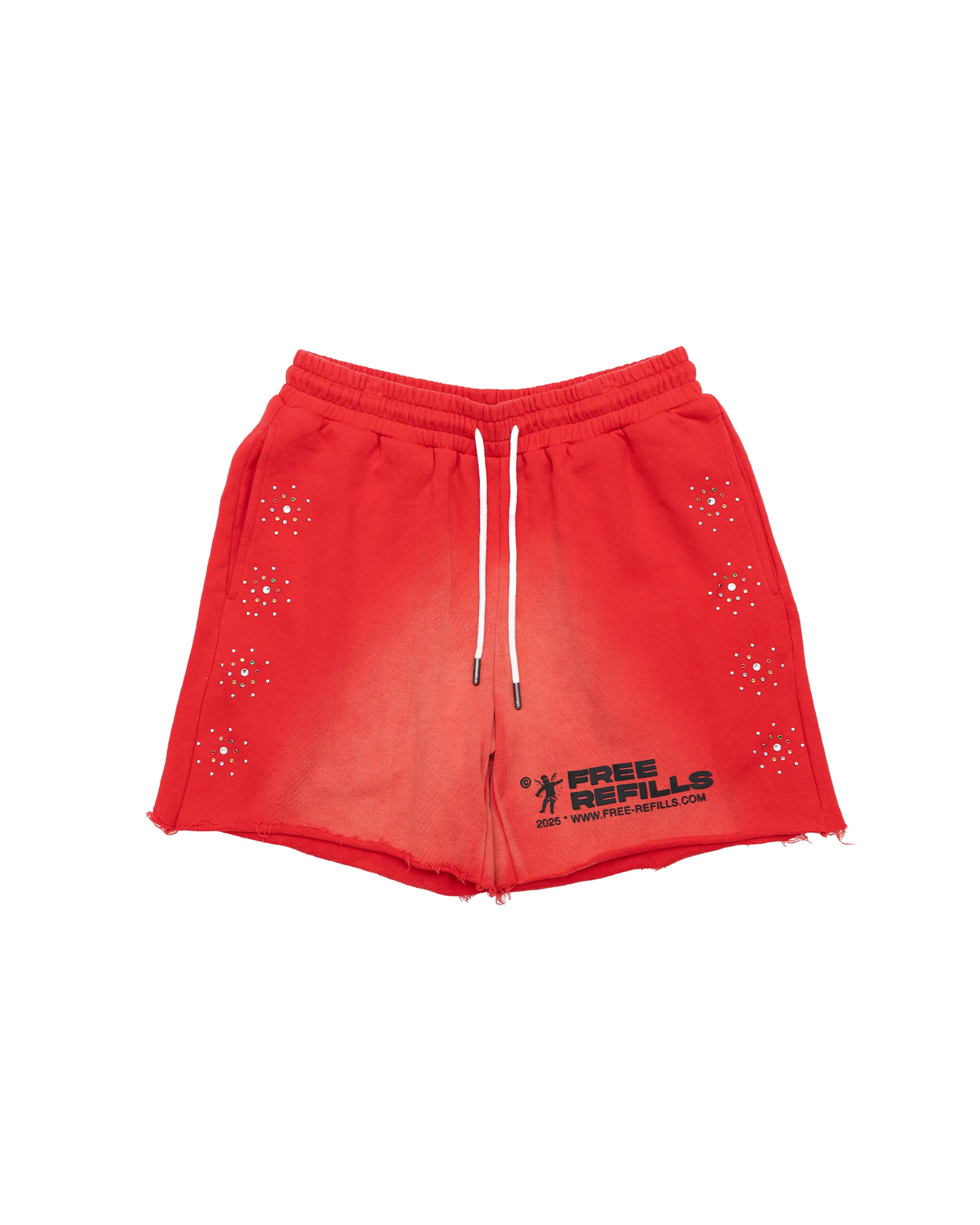 FR Gem Shorts - Washed Red