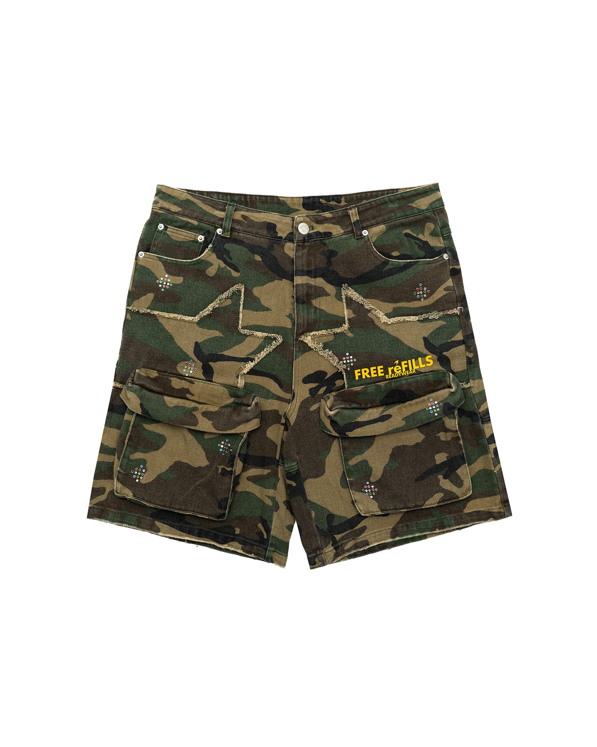 FR Gemstone Camo Cargo Jorts