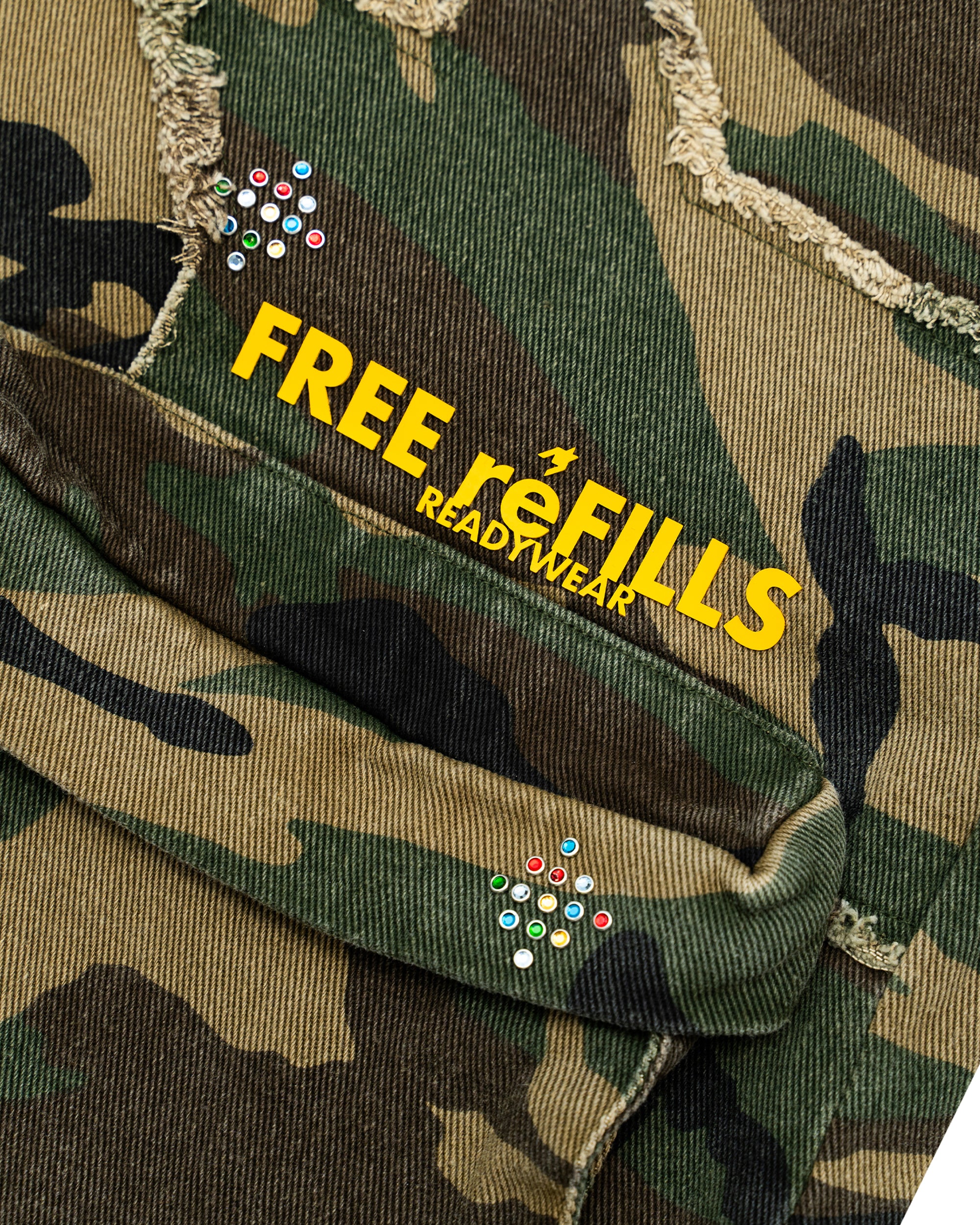 FR Gemstone Camo Cargo Jorts - Image 3