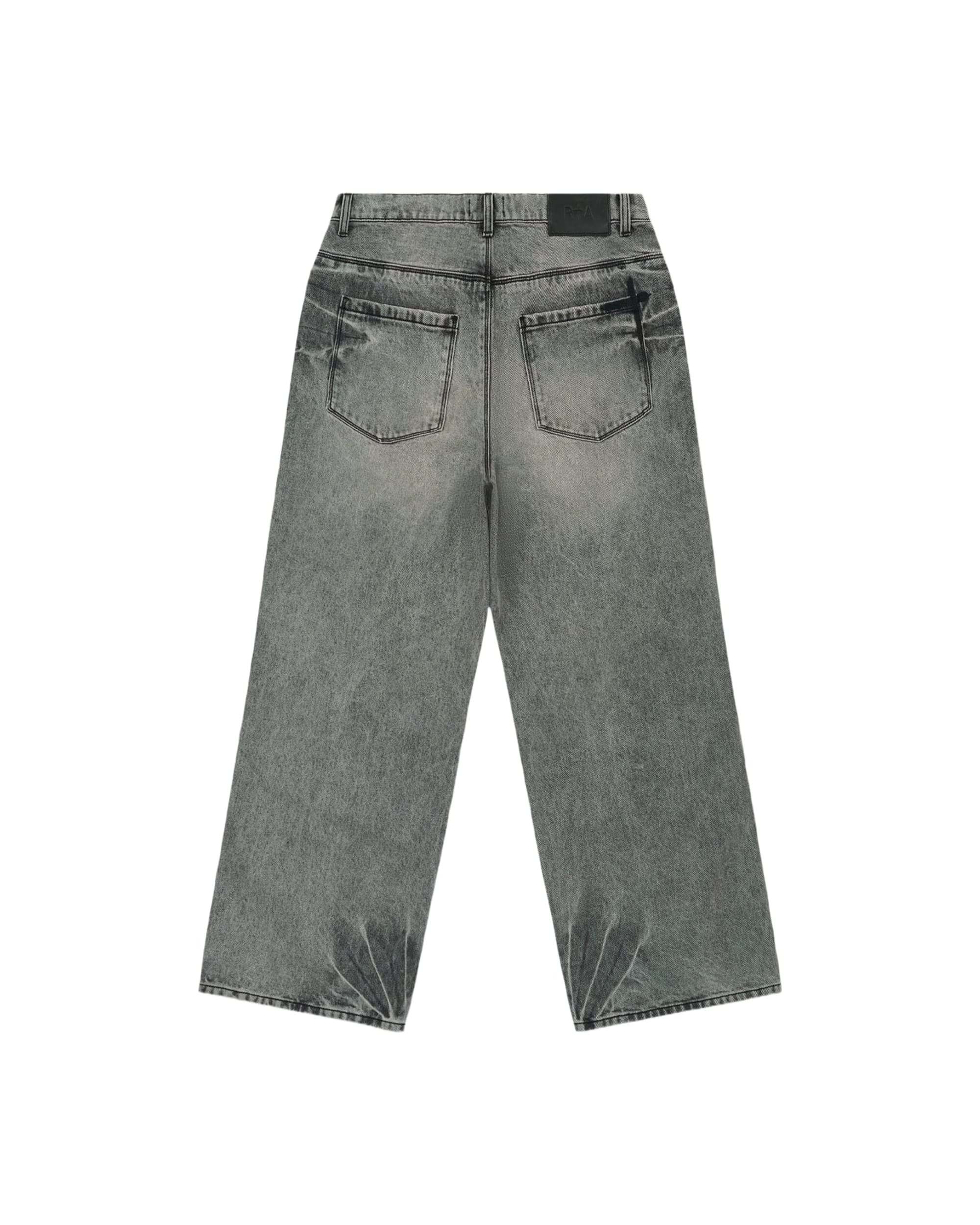 FRANCO WIDE LEG JEAN | IRON HAZE CROSS TRIAD - Image 2
