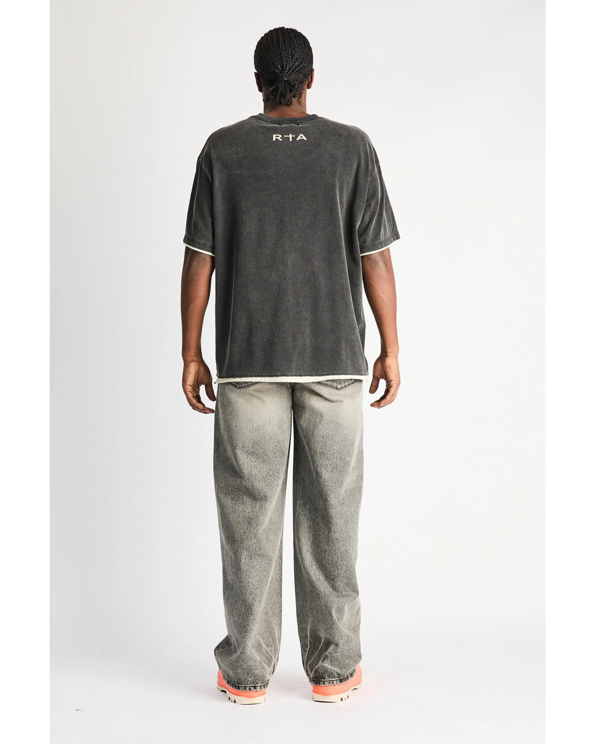 FRANCO WIDE LEG JEAN | IRON HAZE CROSS TRIAD - Image 4