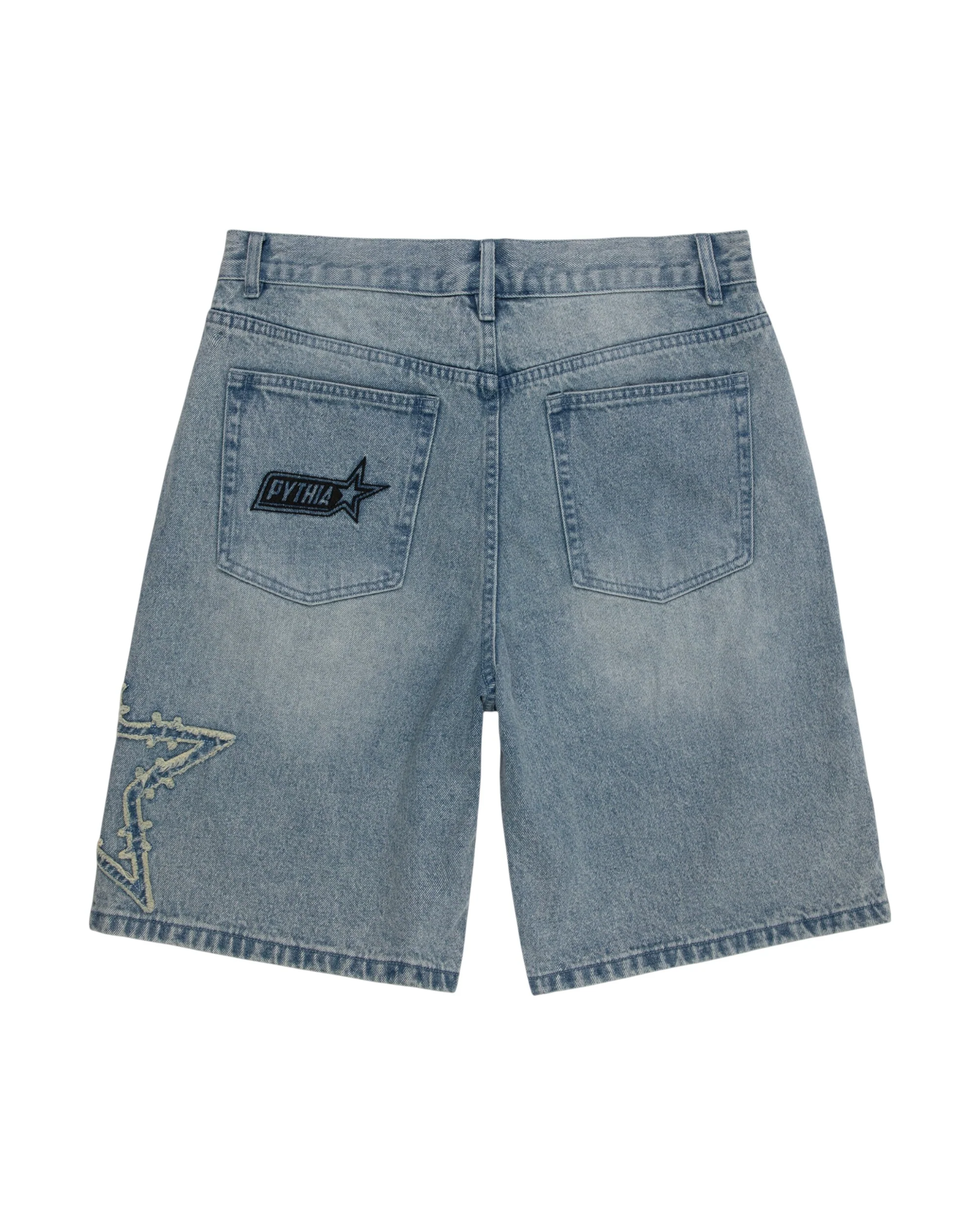 FRAYED BARBWIRE STAR JORTS - Image 3