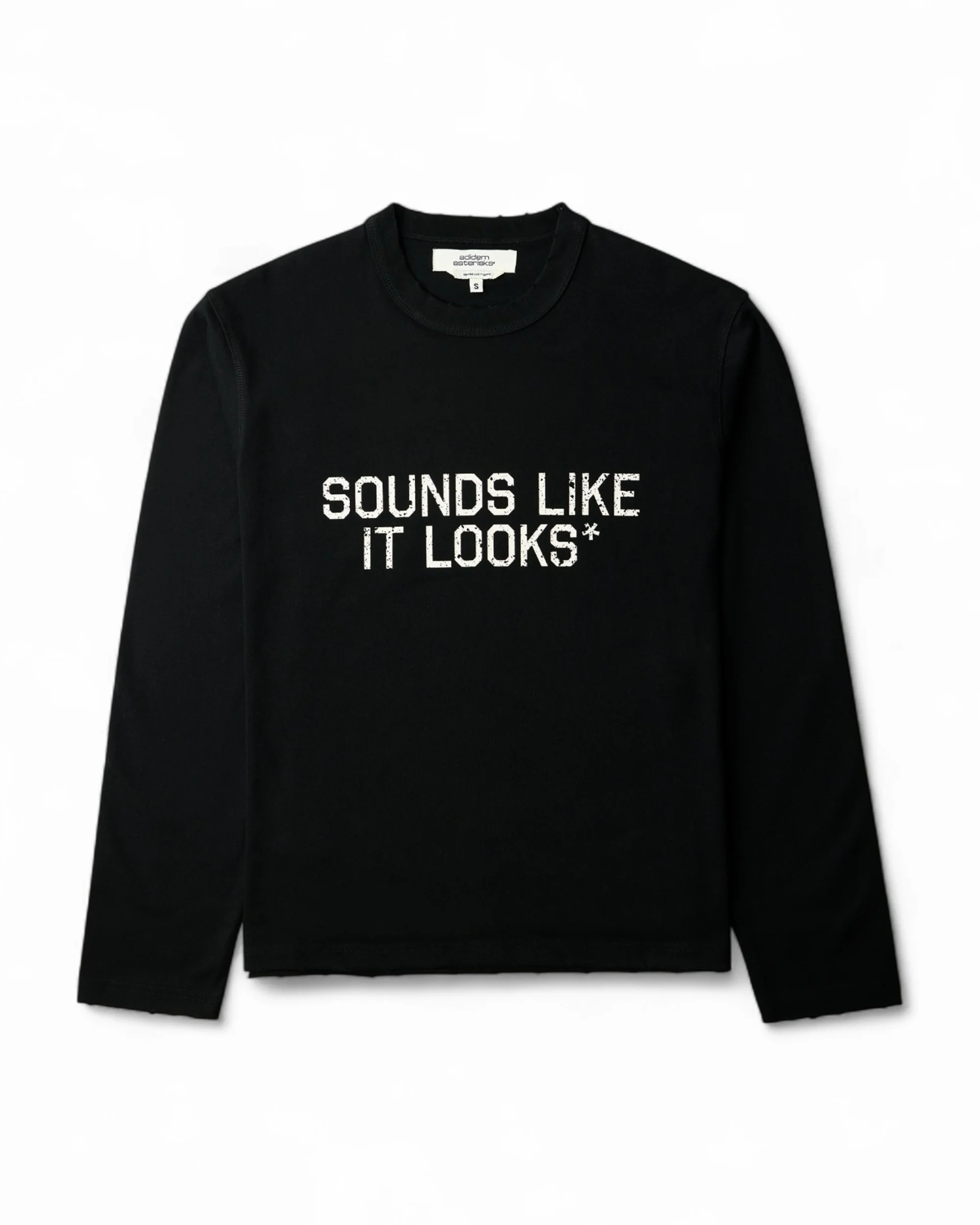 Frayed Slogan Long-Sleeve Shirt - Image 2