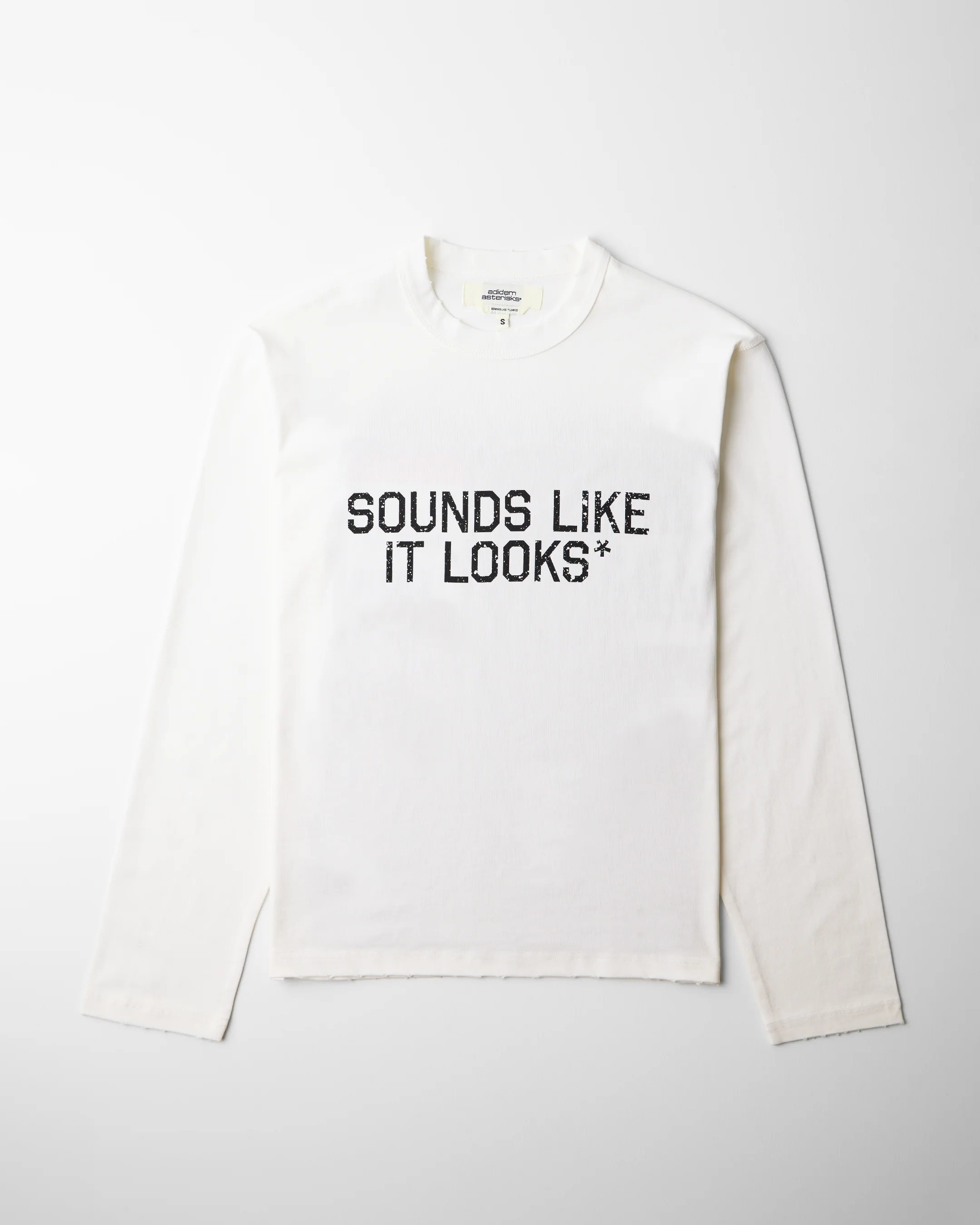 Frayed Slogan Long-Sleeve Shirt - Image 4