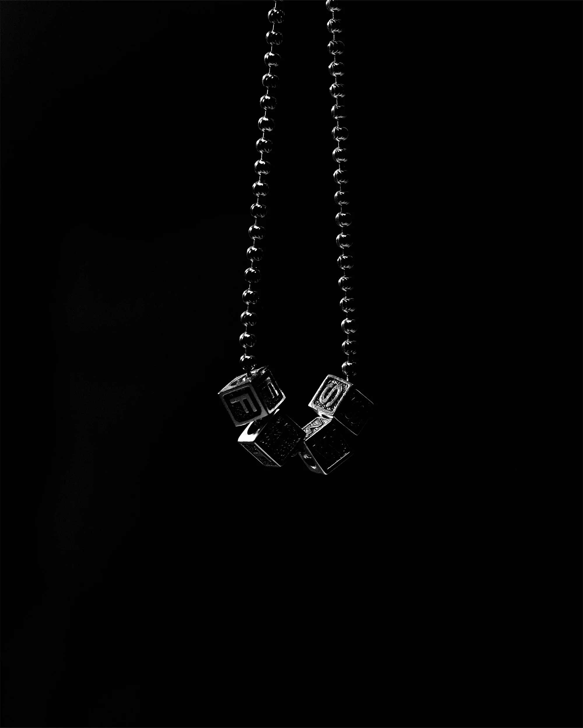 FTWS BLOCK CHARM NECKLACE