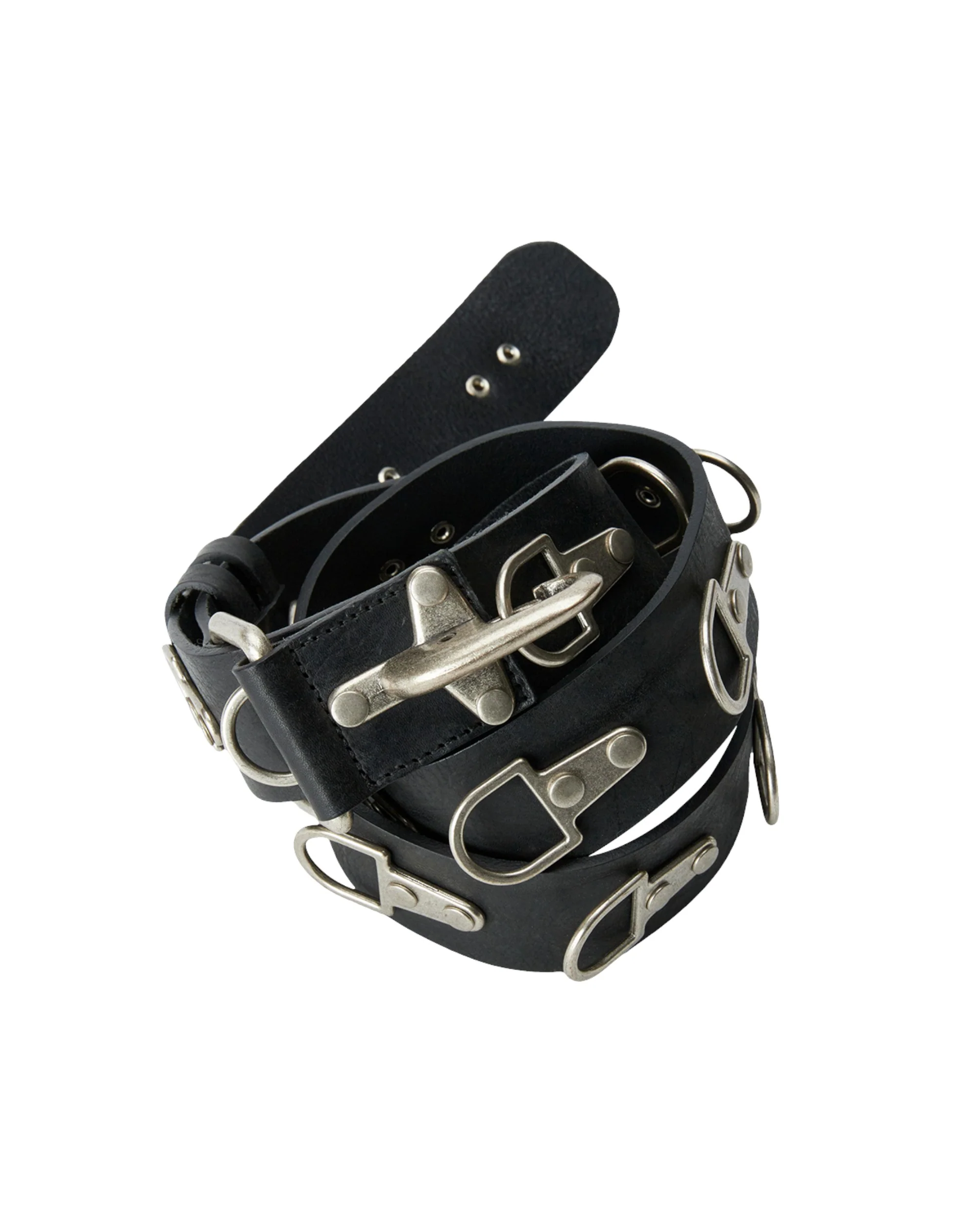 Full Metal Leather Belt - Image 2