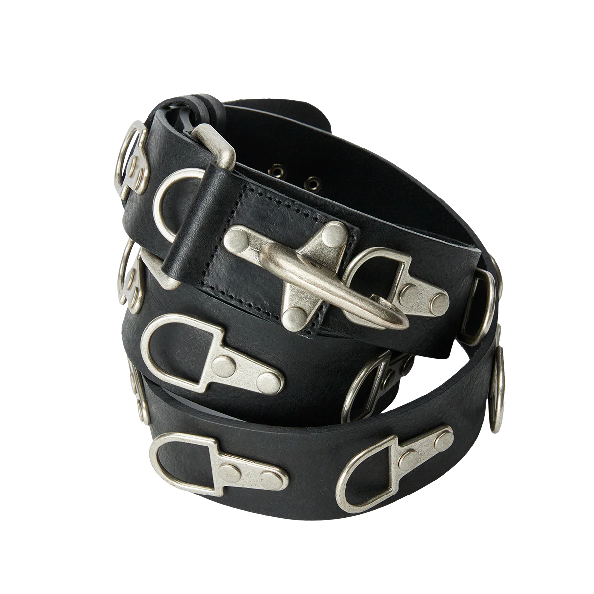 Full Metal Leather Belt - Image 5